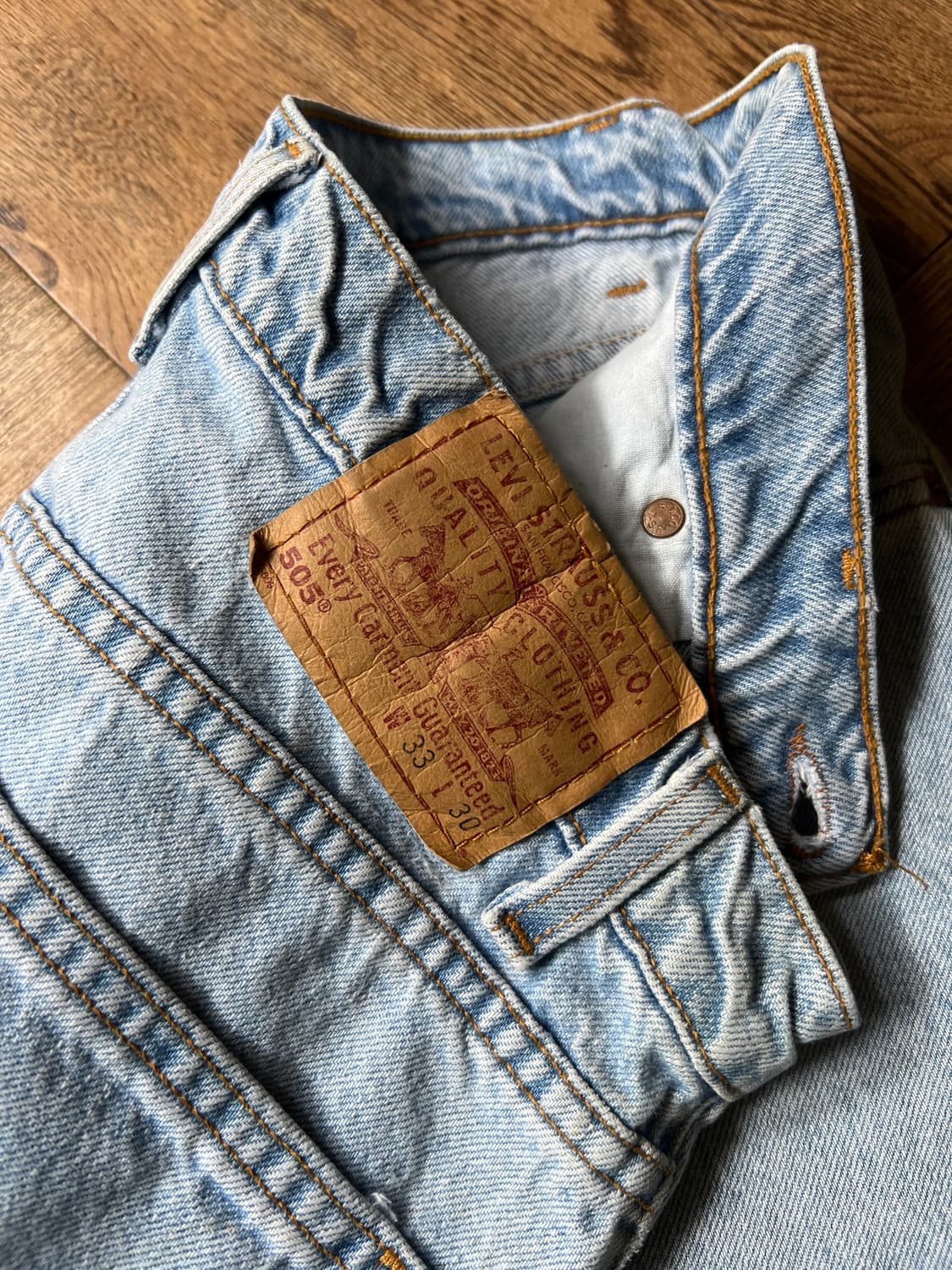 [33]90's 리바이스 505 블랭크탭 Made in USA 데님 팬츠 상품이미지6