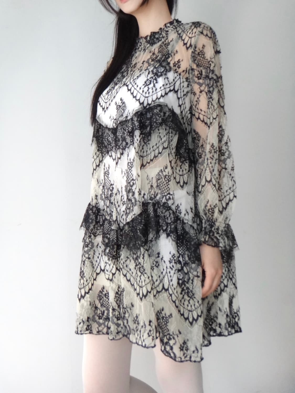 Swan lace shirring detail ops  상품이미지5