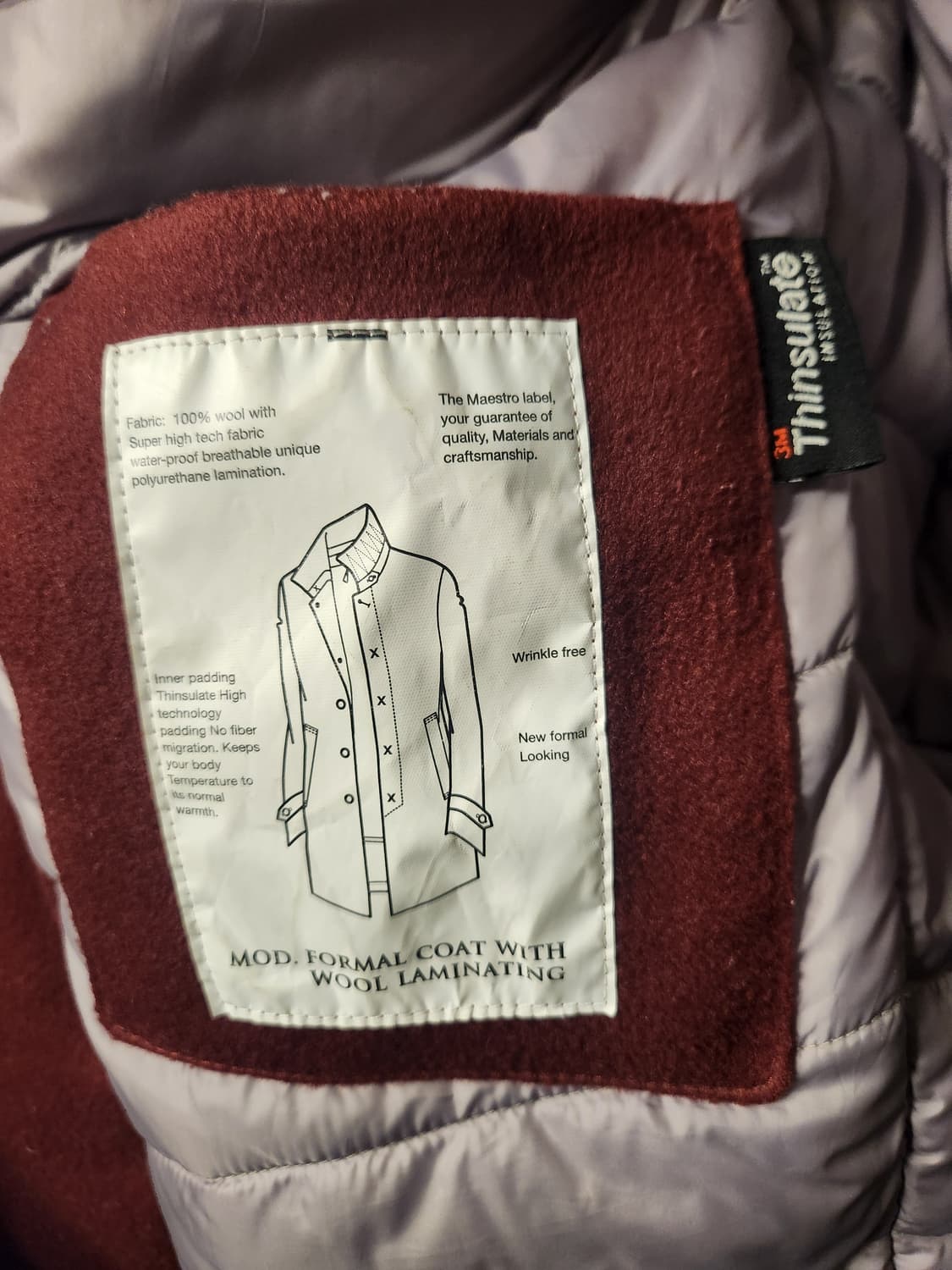 마에스트로 모+캐시미어 패딩자켓 95 상품이미지4