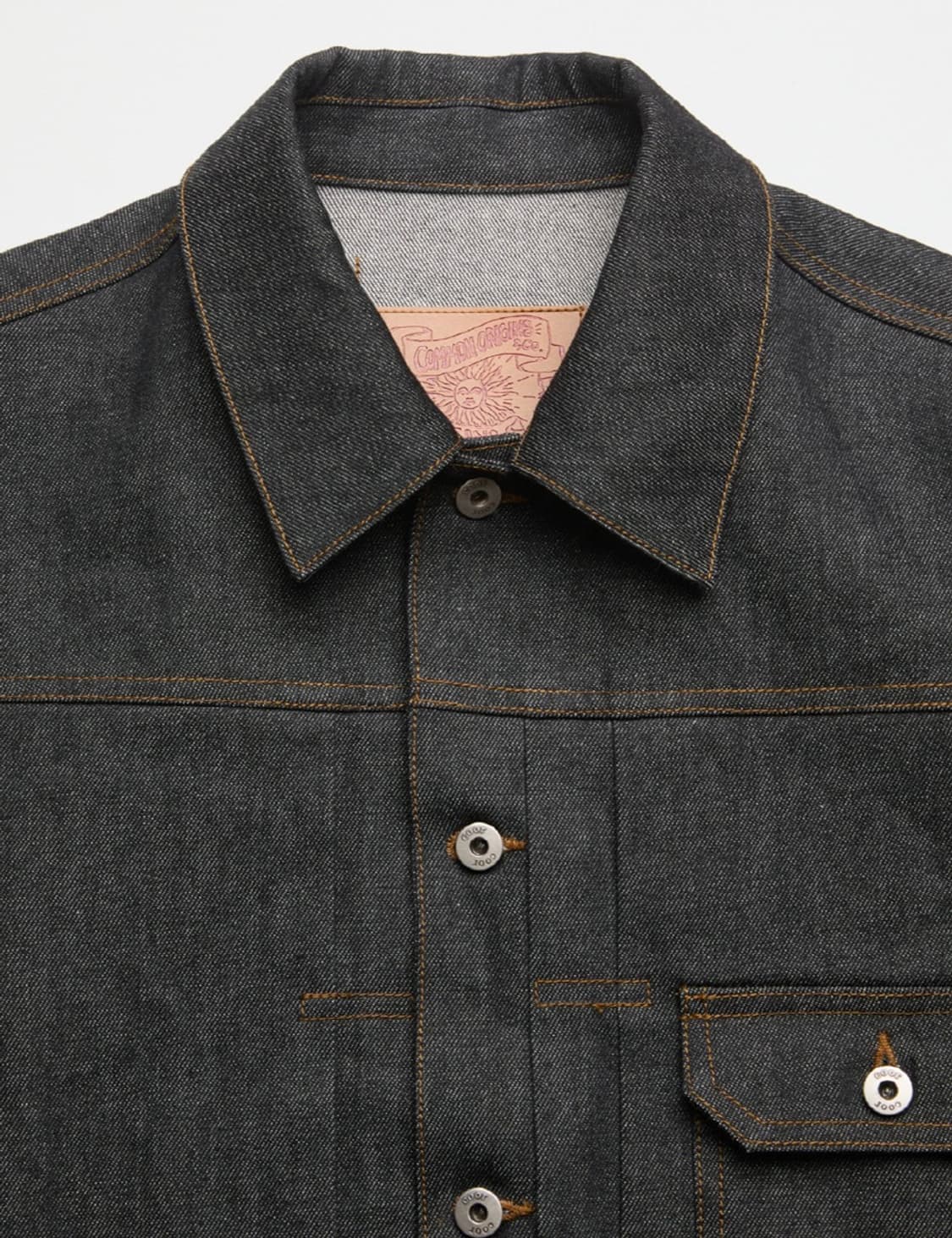 쿠어 타입1 리지드 데님 트러커 자켓 (인디고) L 상품이미지4