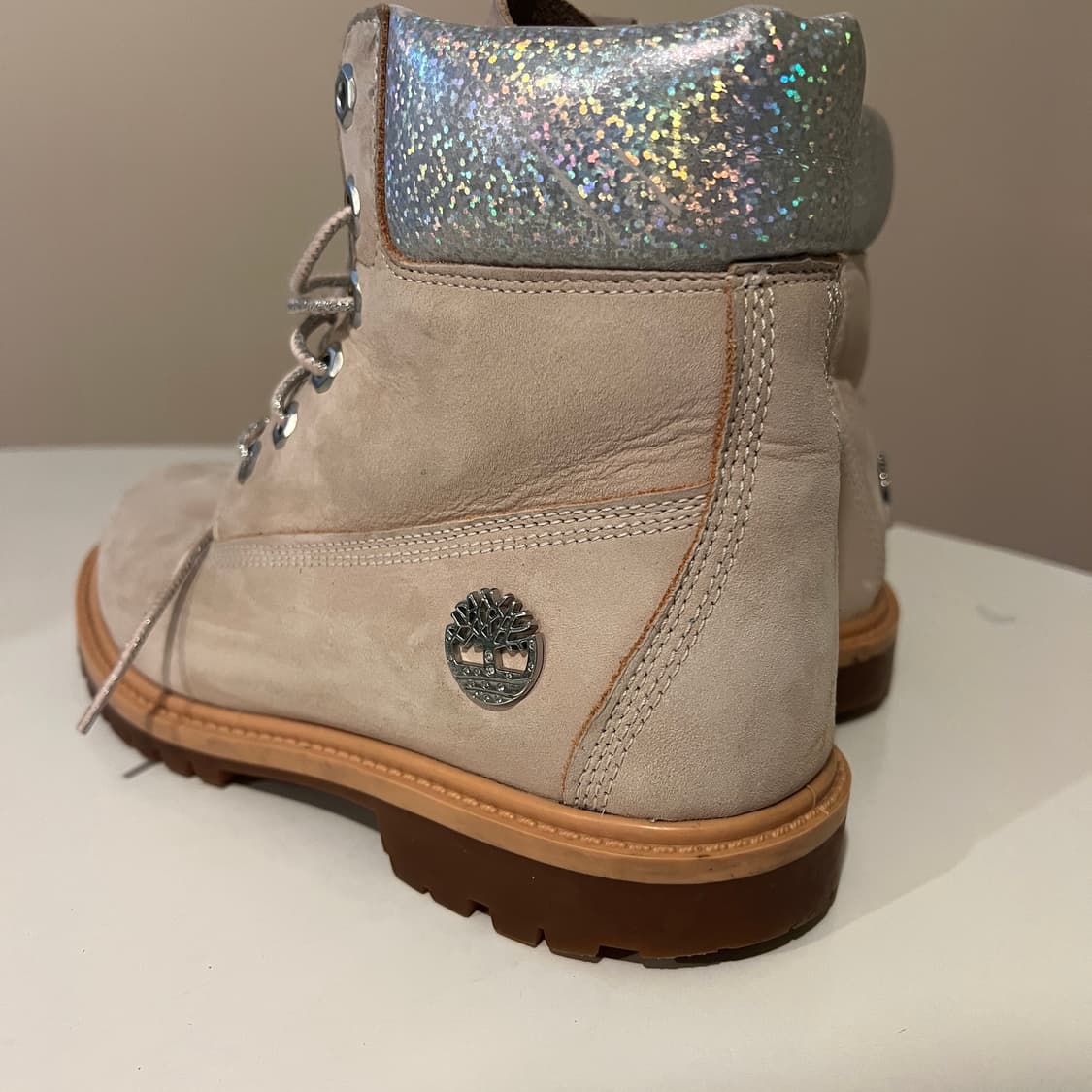 팀버랜드 6인치 워터프루프 베이비핑크 엔 실버 상품이미지5