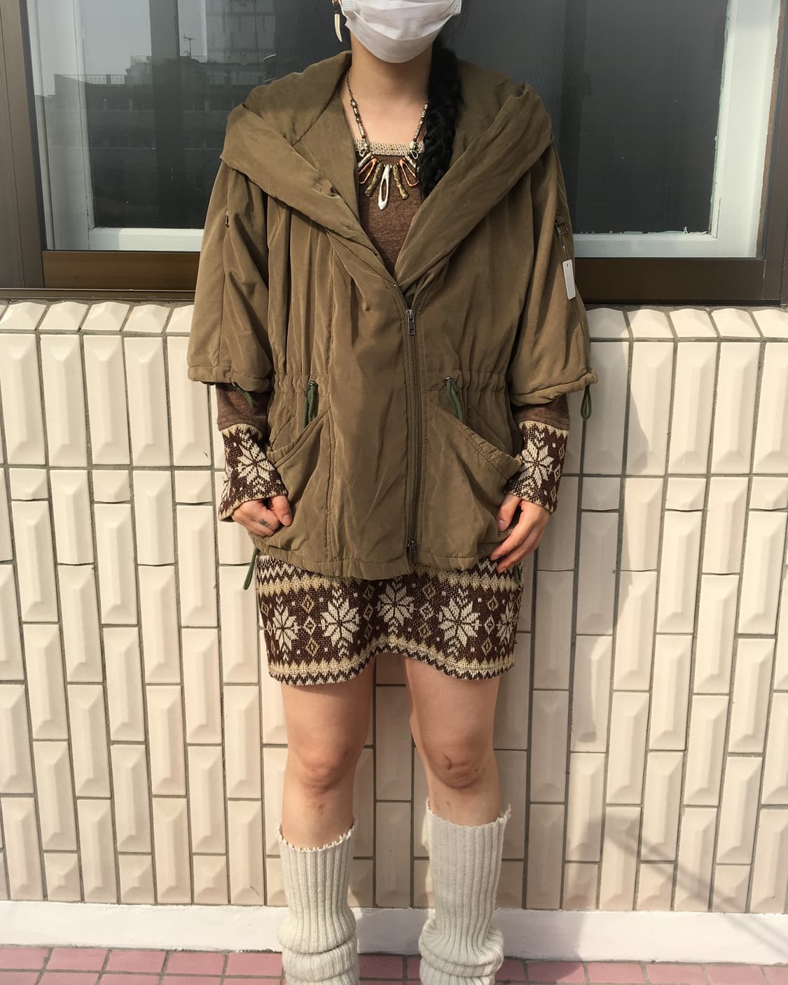 Big hood point jacket 상품이미지1