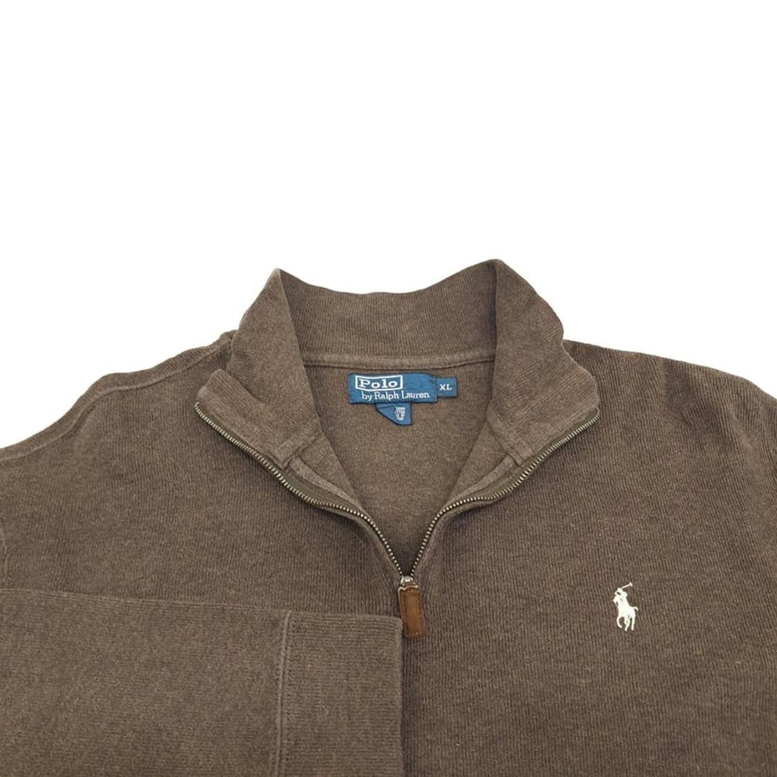 XL 폴로 브라운 하프집업 긴팔 니트 knit (CT974) 상품이미지3