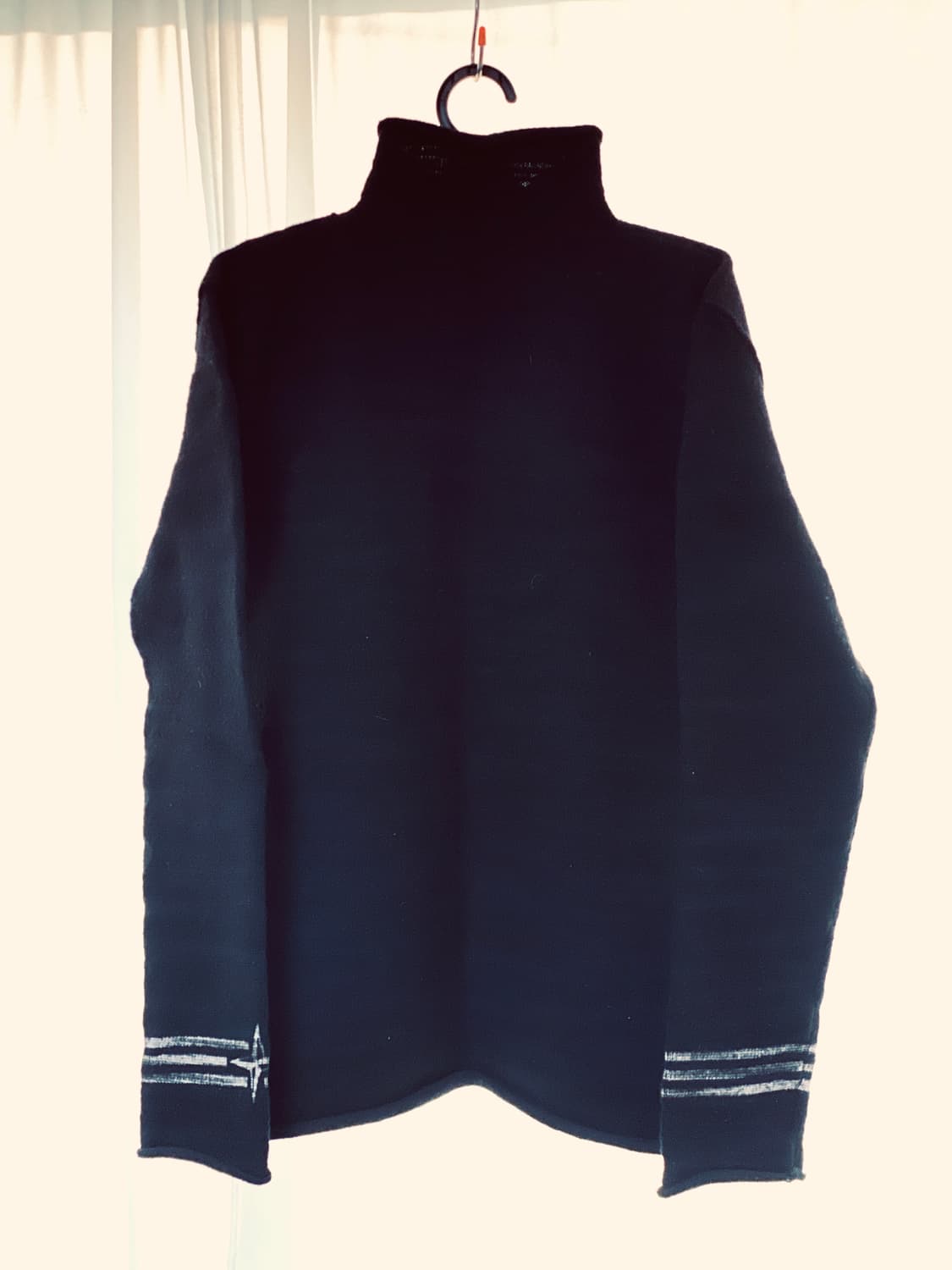 스톤아일랜드 블랙 터틀넥 스웨터 105 XL 상품이미지5