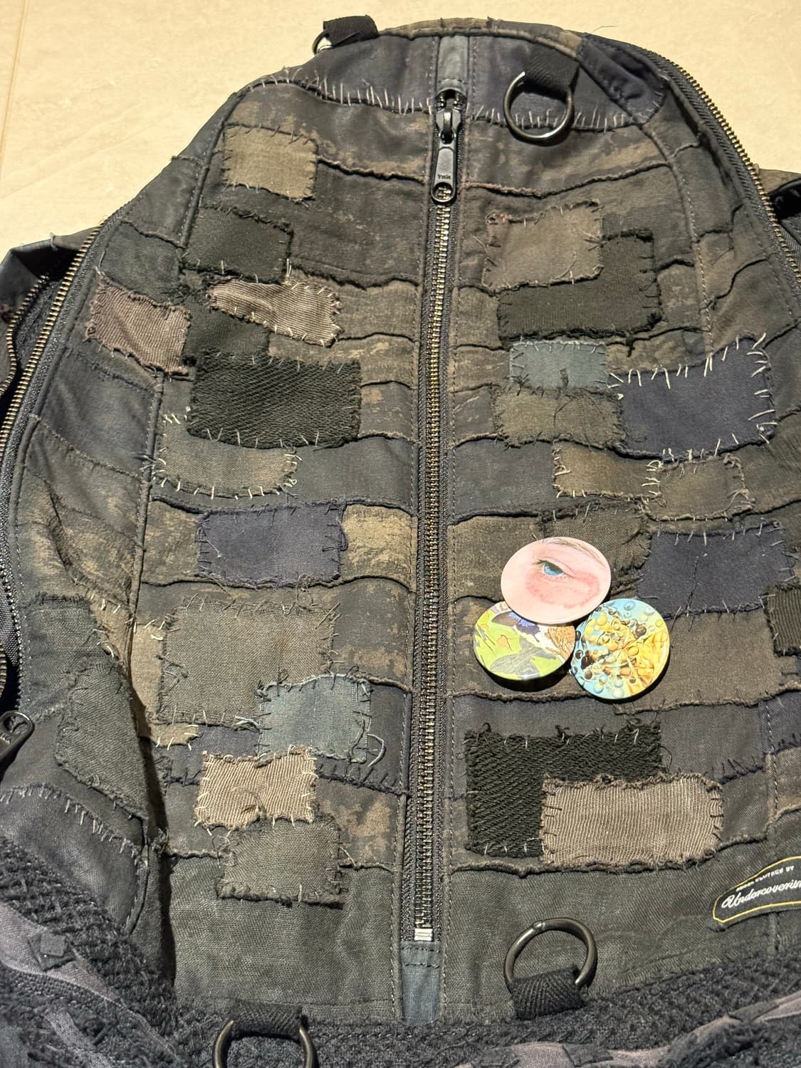 언더커버 SCAB 스캡 백팩 블랙 상품이미지2