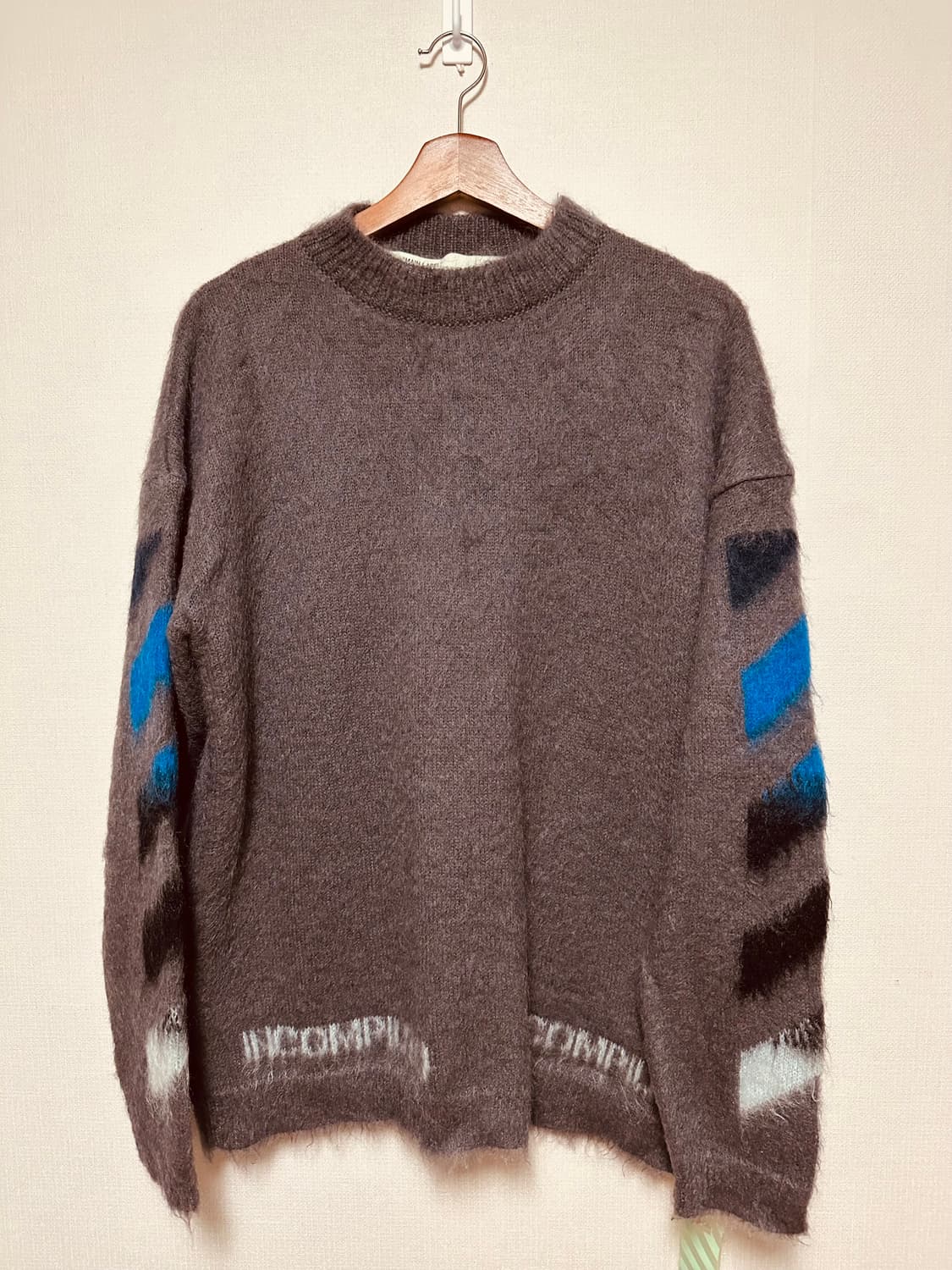 Off-White INCOMPIUTO 모헤어 니트 S 상품이미지7