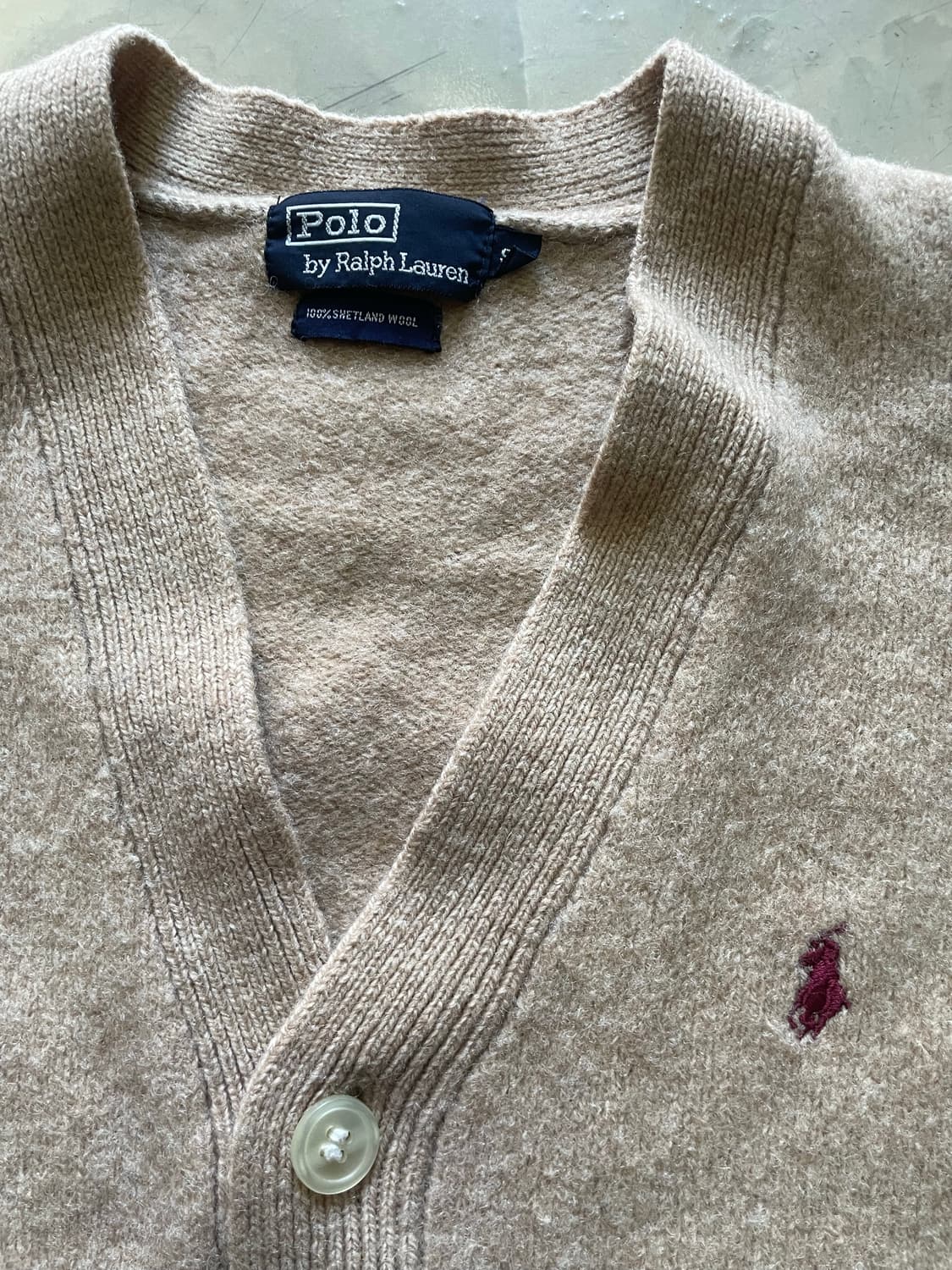 90‘s 폴로 베이지 가디건 95 상품이미지2