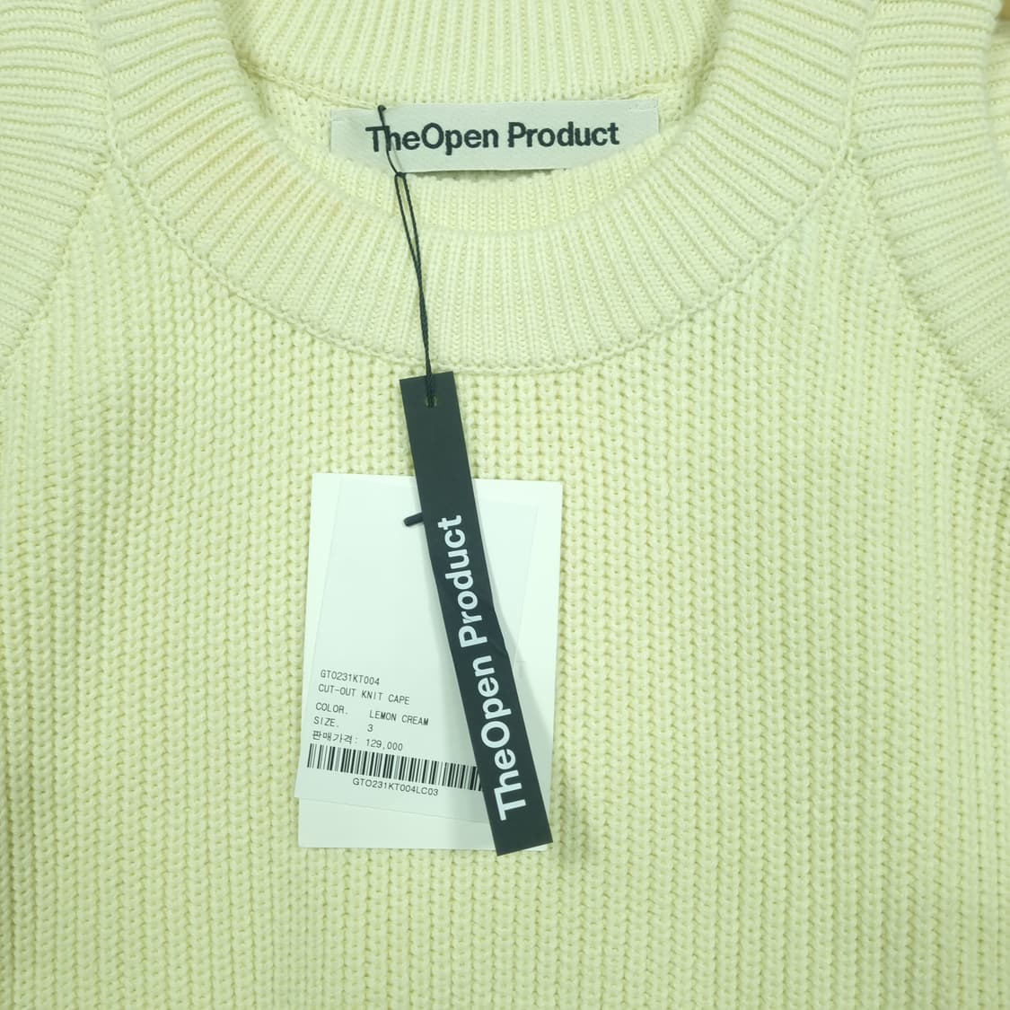 TheOpen Product 더오픈프로덕트 컷아웃 니트 케이프 상품이미지4