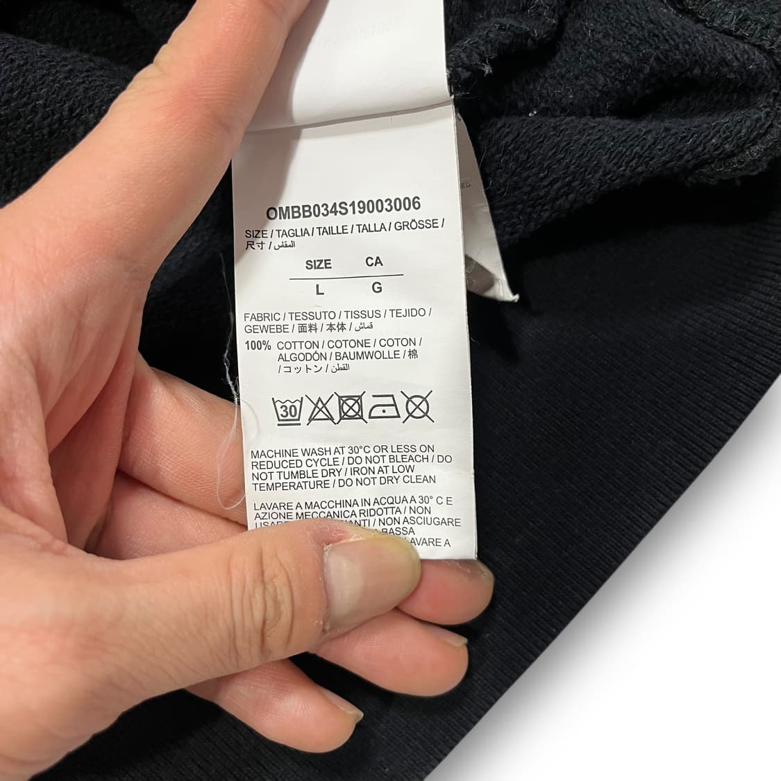 오프 화이트 19SS 스플릿 애로우 로고 다크 후디 상품이미지7