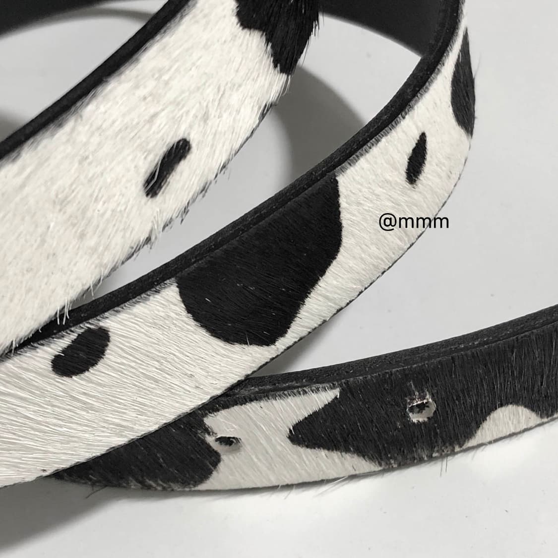 [리얼송치] 카우헤어 송치털 웨스턴 벨트🐂 상품이미지3