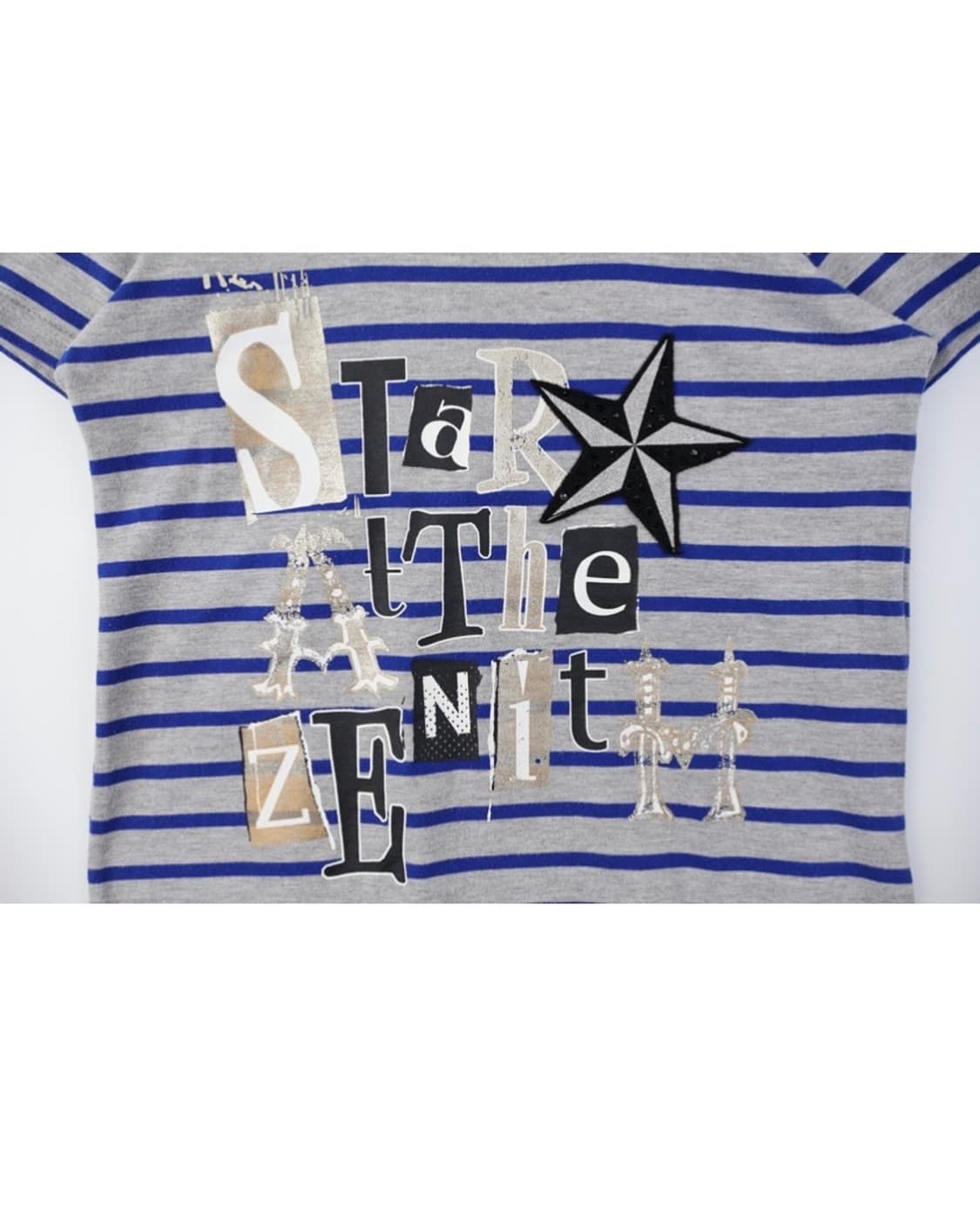 Pink-latte Y2k star striped t-shirts 상품이미지5