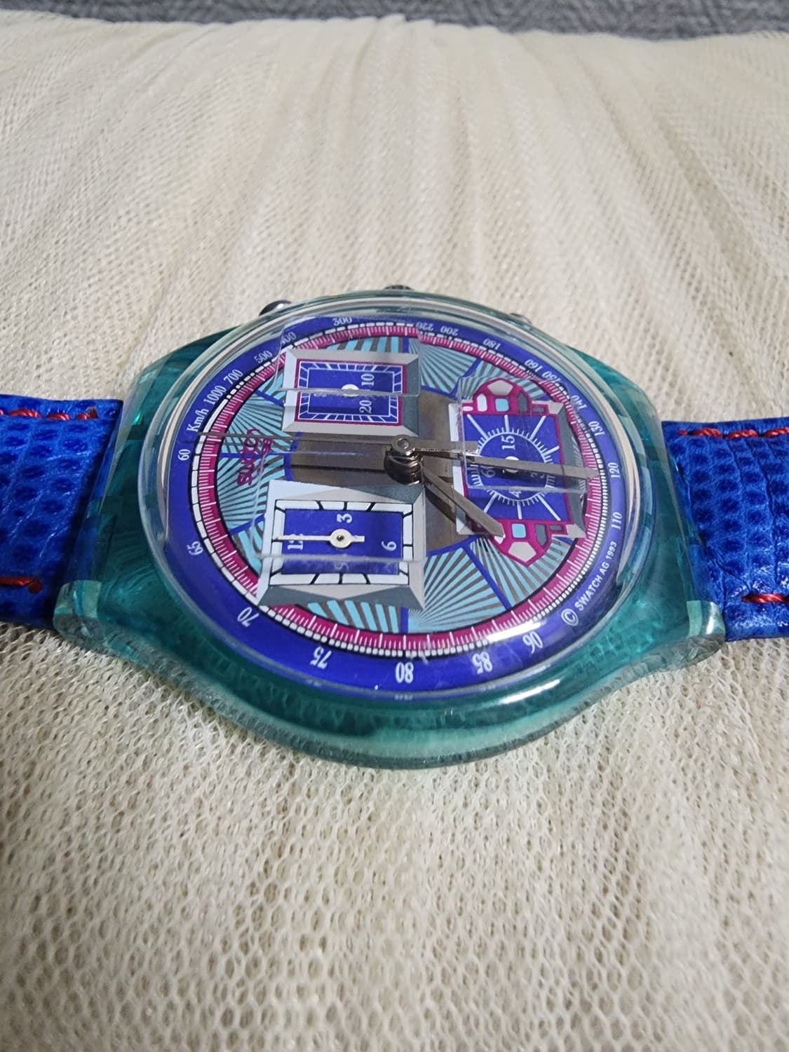 빈티지 90's 스와치 크로노그래프 에코 데코 상품이미지9