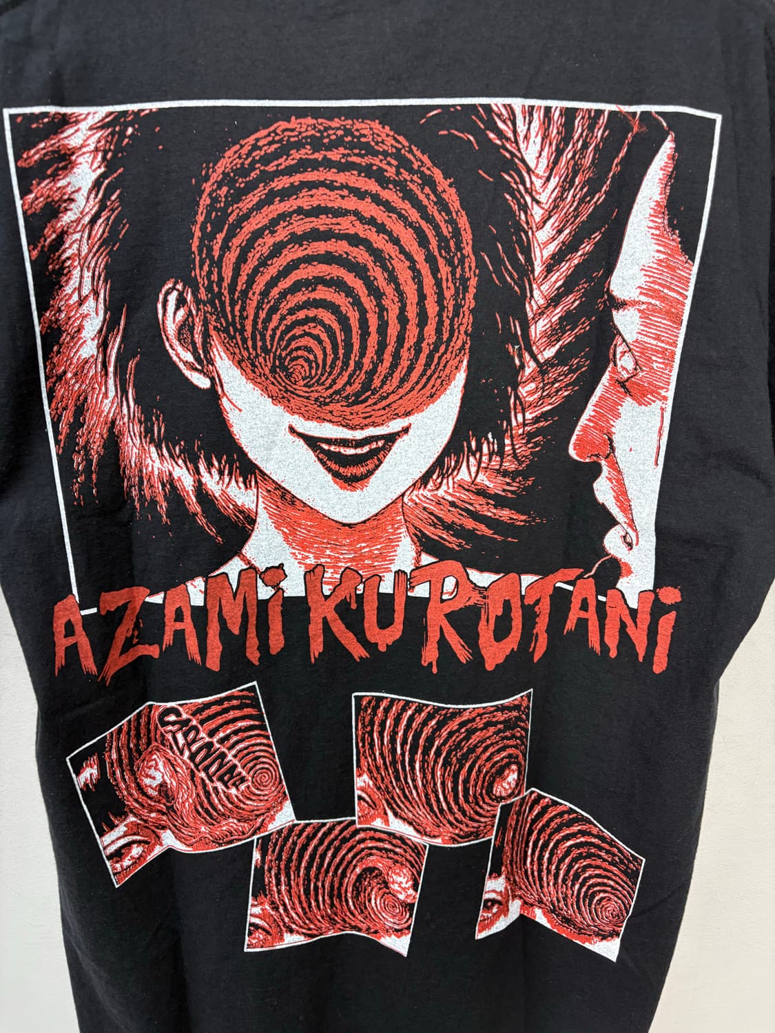 이토준지 빈티지 소용돌이 애니 반팔 A3016 상품이미지5