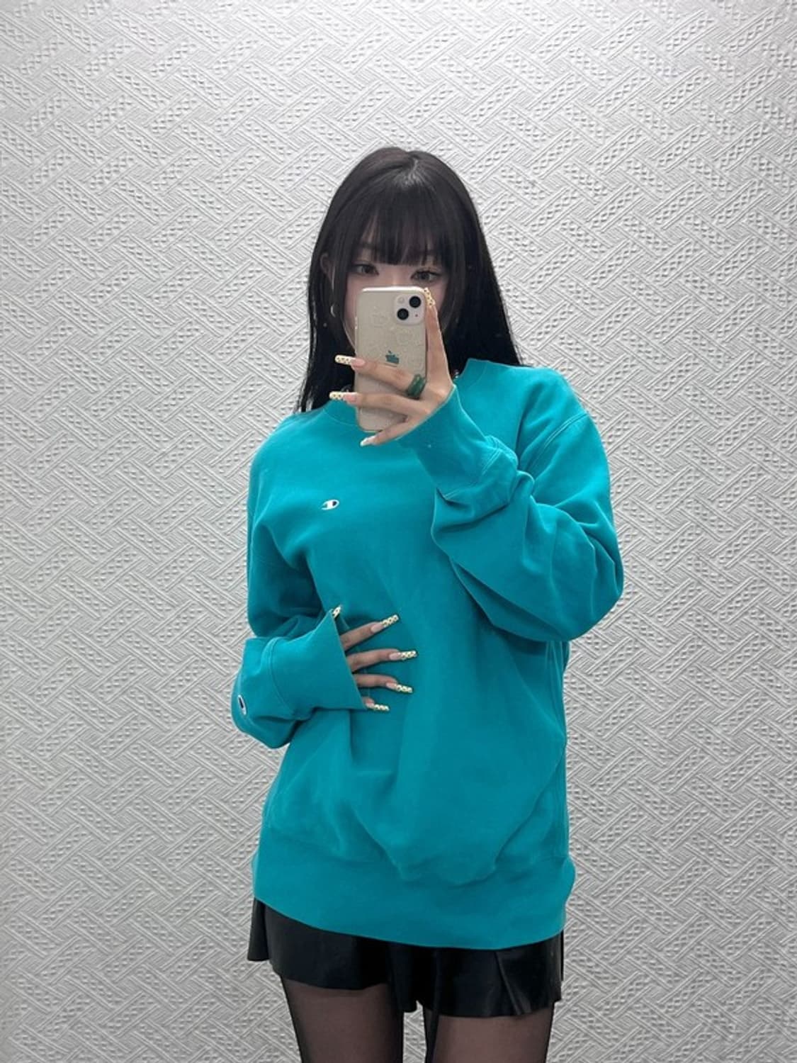 챔피온 리버스위브 90's 희귀 레트로 민트 맨투맨 XL C09738 상품이미지2