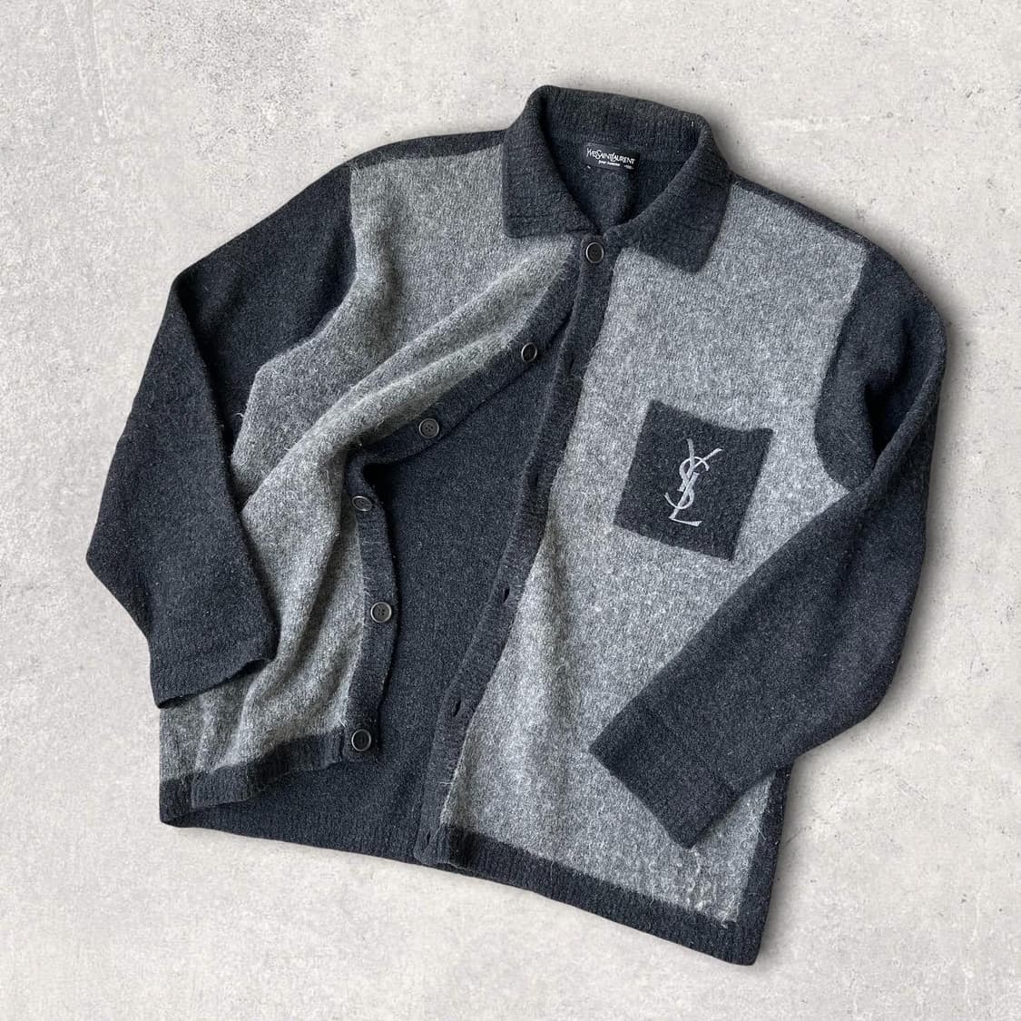 극매물 정품 입생로랑 모헤어 가디건 상품이미지2