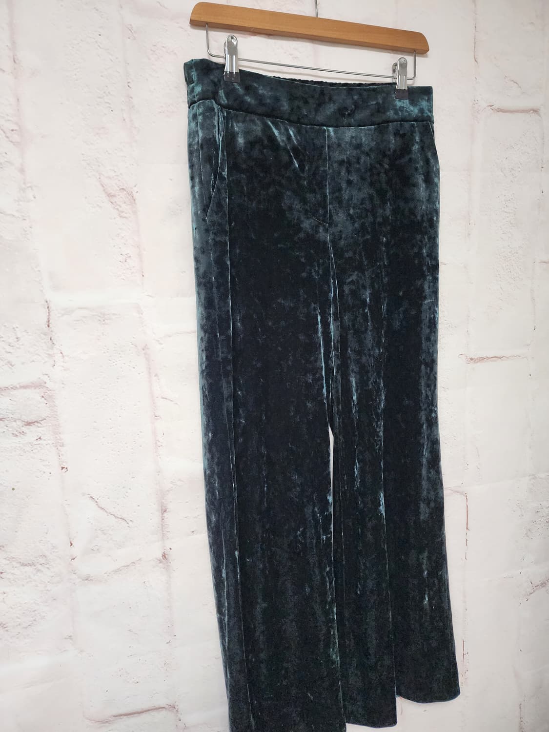 한섬 세컨플로어 벨벳 와이드 팬츠 상품이미지4