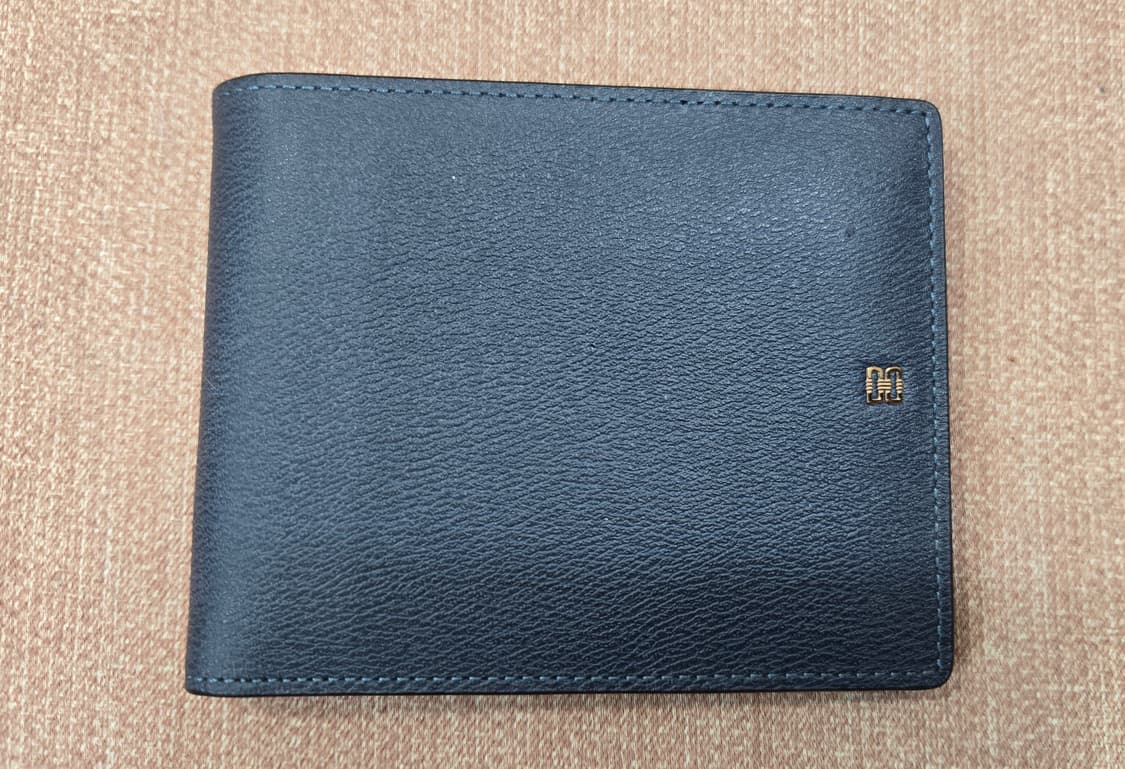 닥스 새상품- 다크블루 가죽 반지갑 상품이미지1