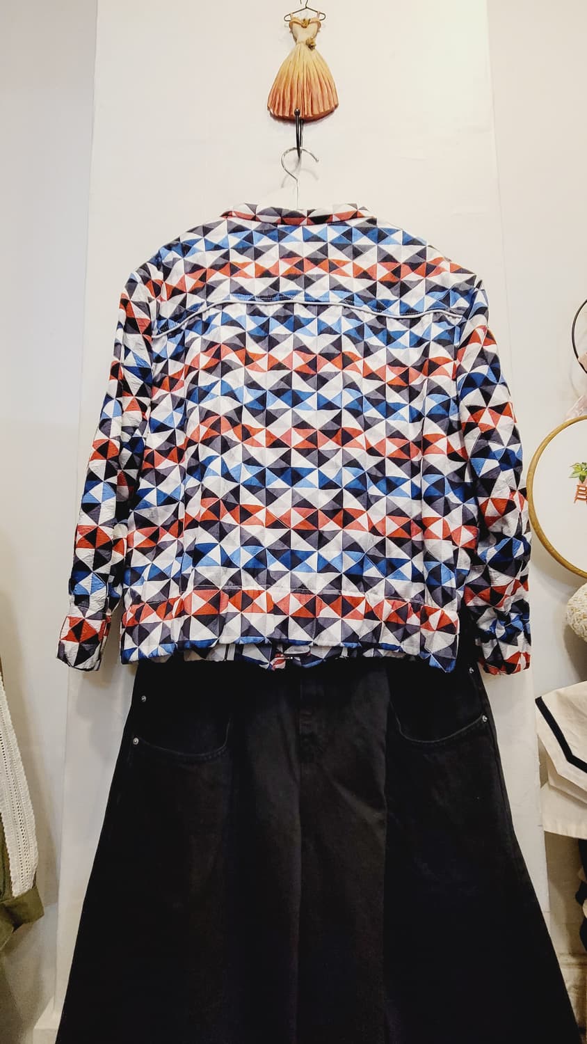 1.이로 멀티 집업  블루종 2.블랙진 와이드 와이드 팬츠 상품이미지9