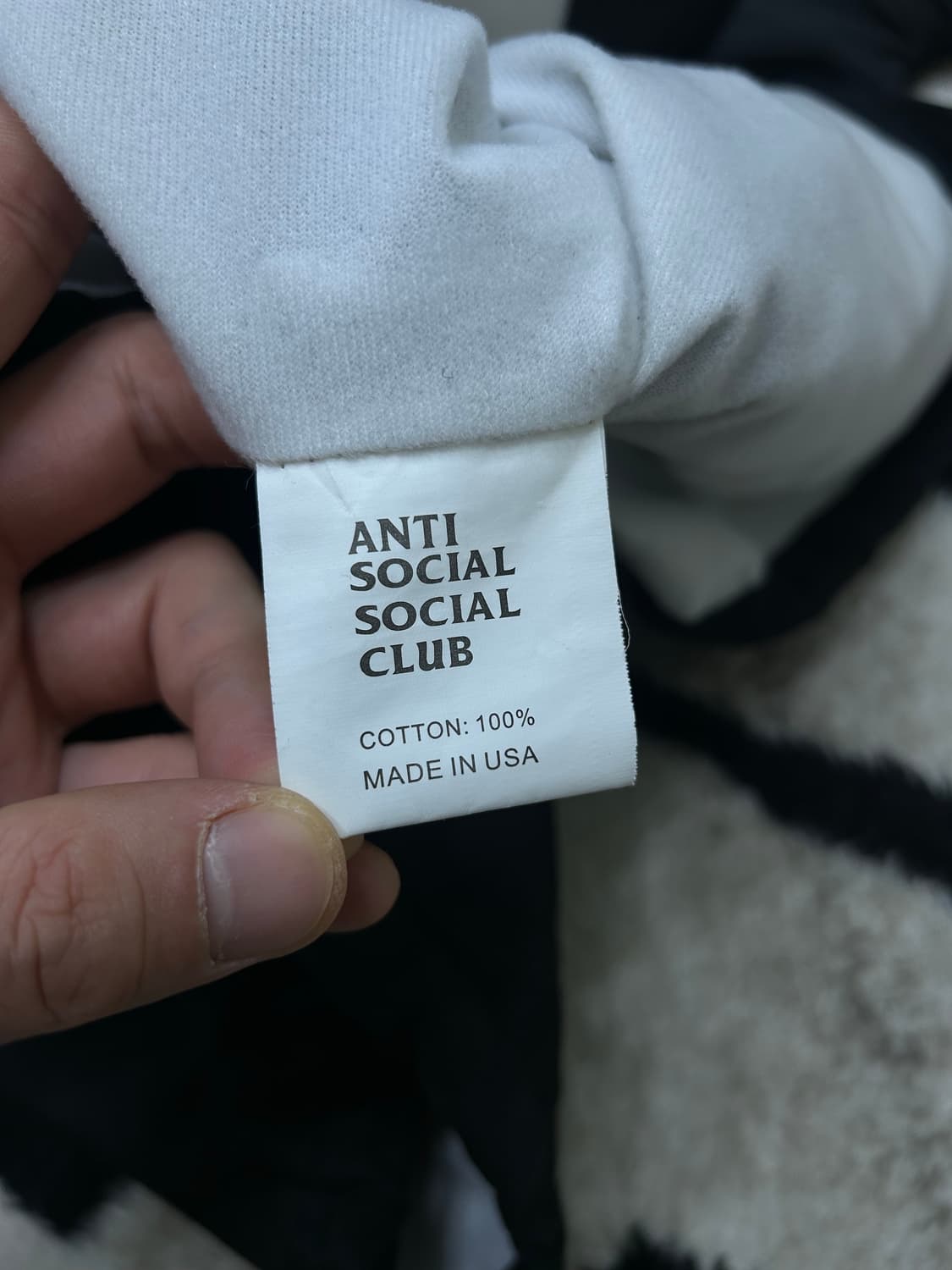 [XL]안티쇼셜소셜클럽 코치자켓/기모/블랙 상품이미지6