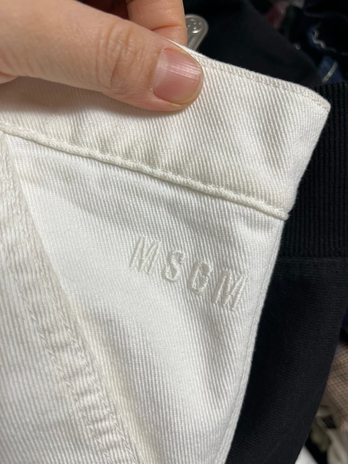 MSGM 엠에스지엠 화이트 반바지 46  상품이미지5