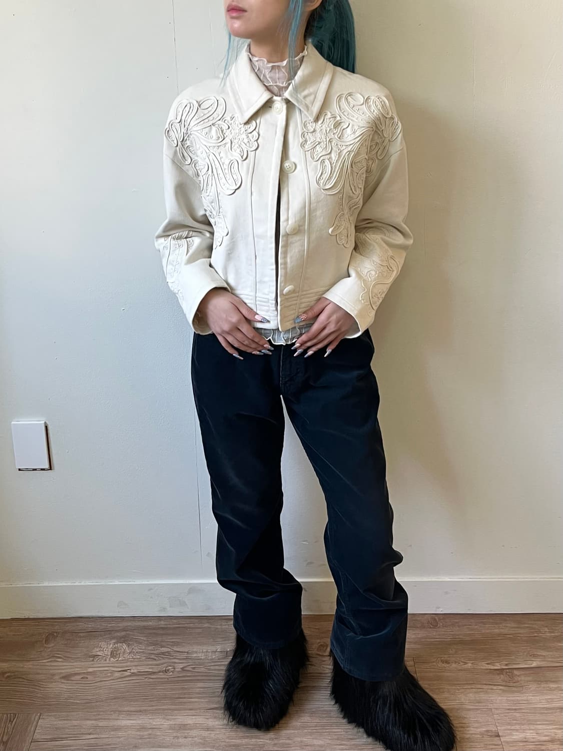 MOUSSY 페이즐리 크롭 자켓 상품이미지7