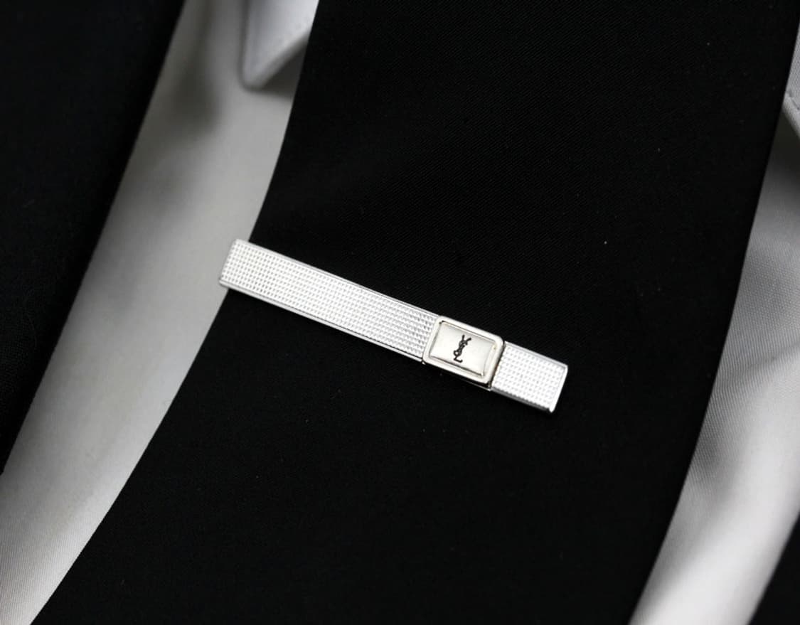 입생로랑 A-등급 5.6cm 남자 명품 넥타이핀 빈티지 상품이미지6