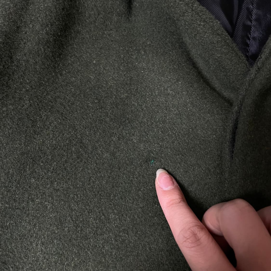 NFloor 카키 히든버튼 롱 싱글 코트 50 상품이미지5