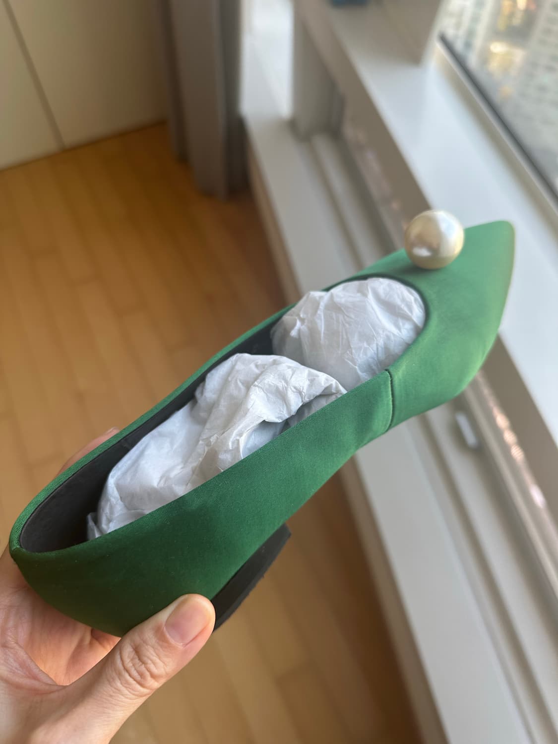 EB by MIISTA 그린 플랫슈즈 36 새상품 상품이미지2