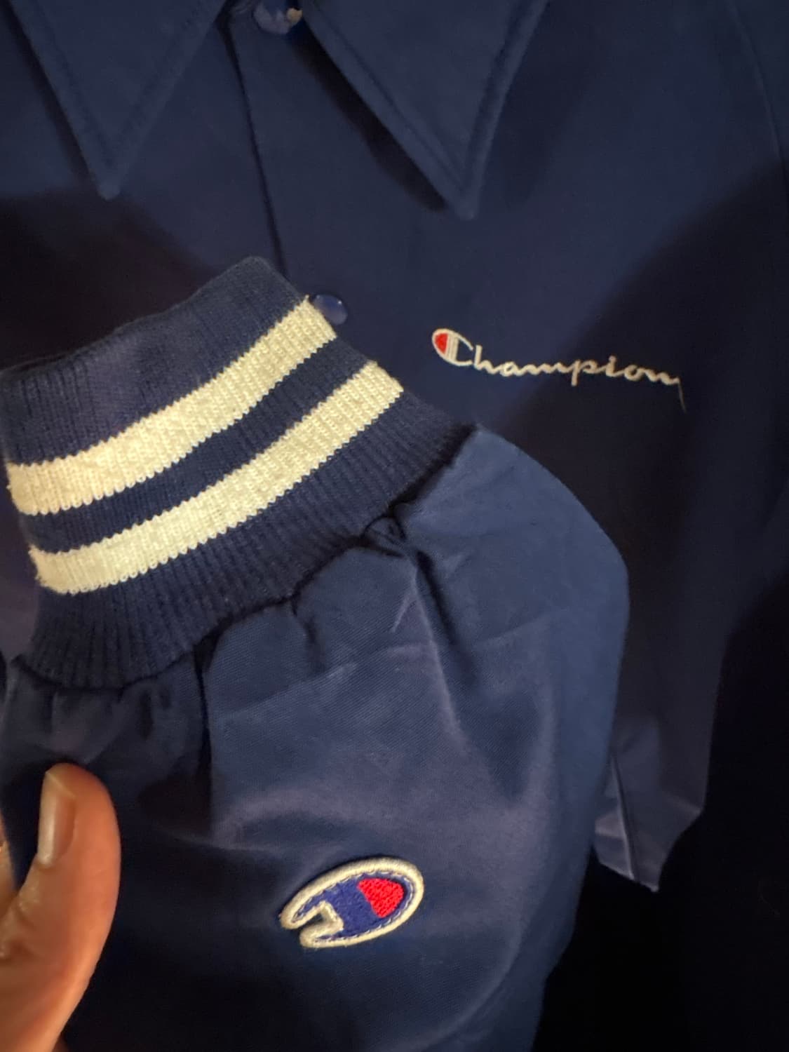 챔피온 Champion 네이비 자켓 S 상품이미지4