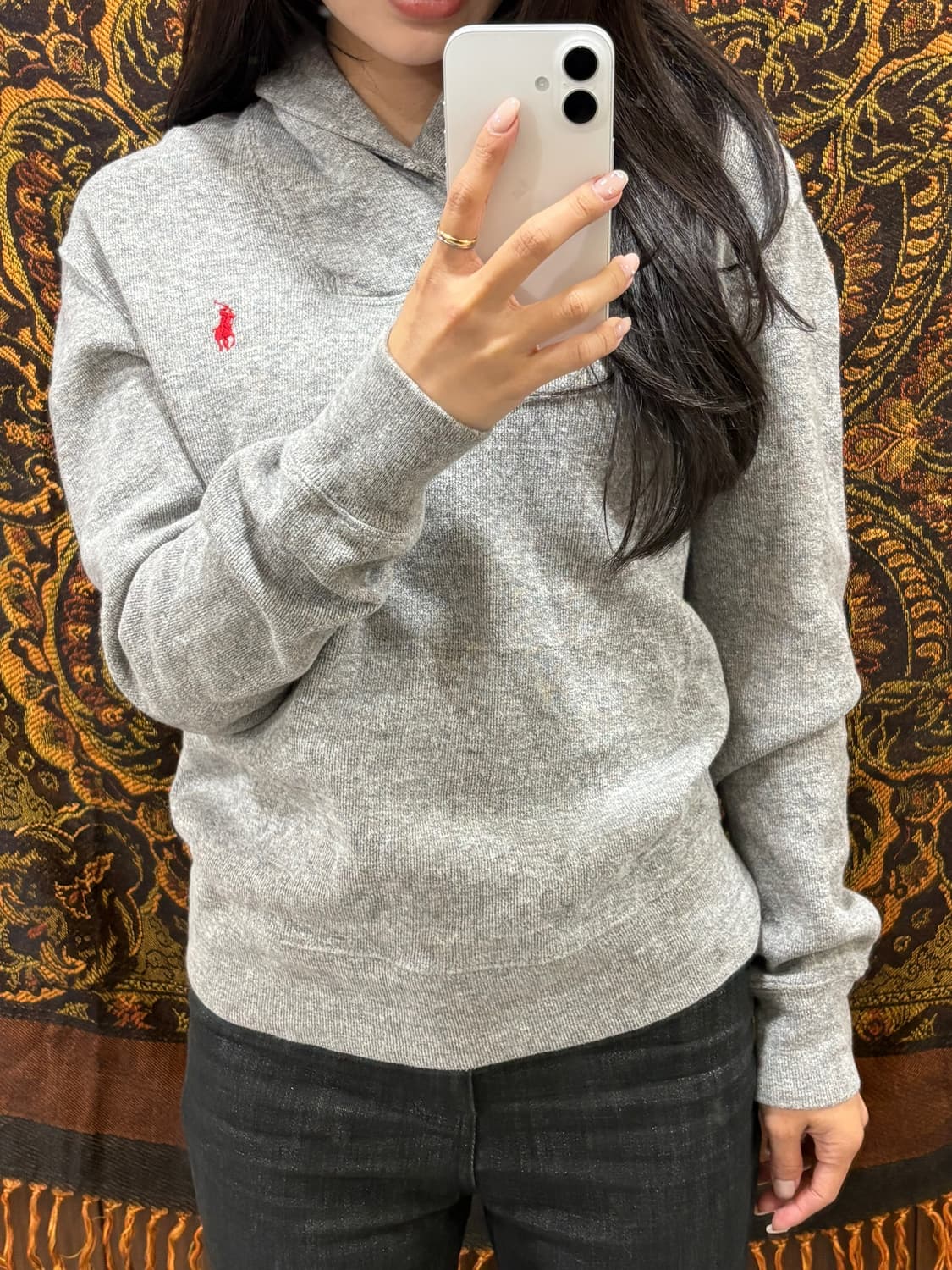 폴로 그레이 맨투맨 상품이미지1