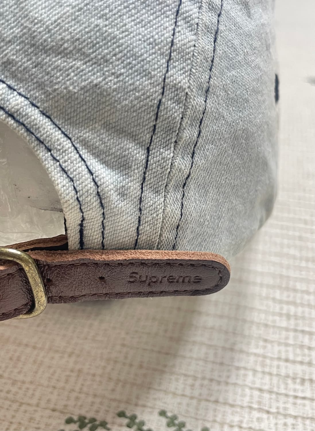 17ss 슈프림 워시드 치노 트윌 캠프캡 데님 상품이미지3