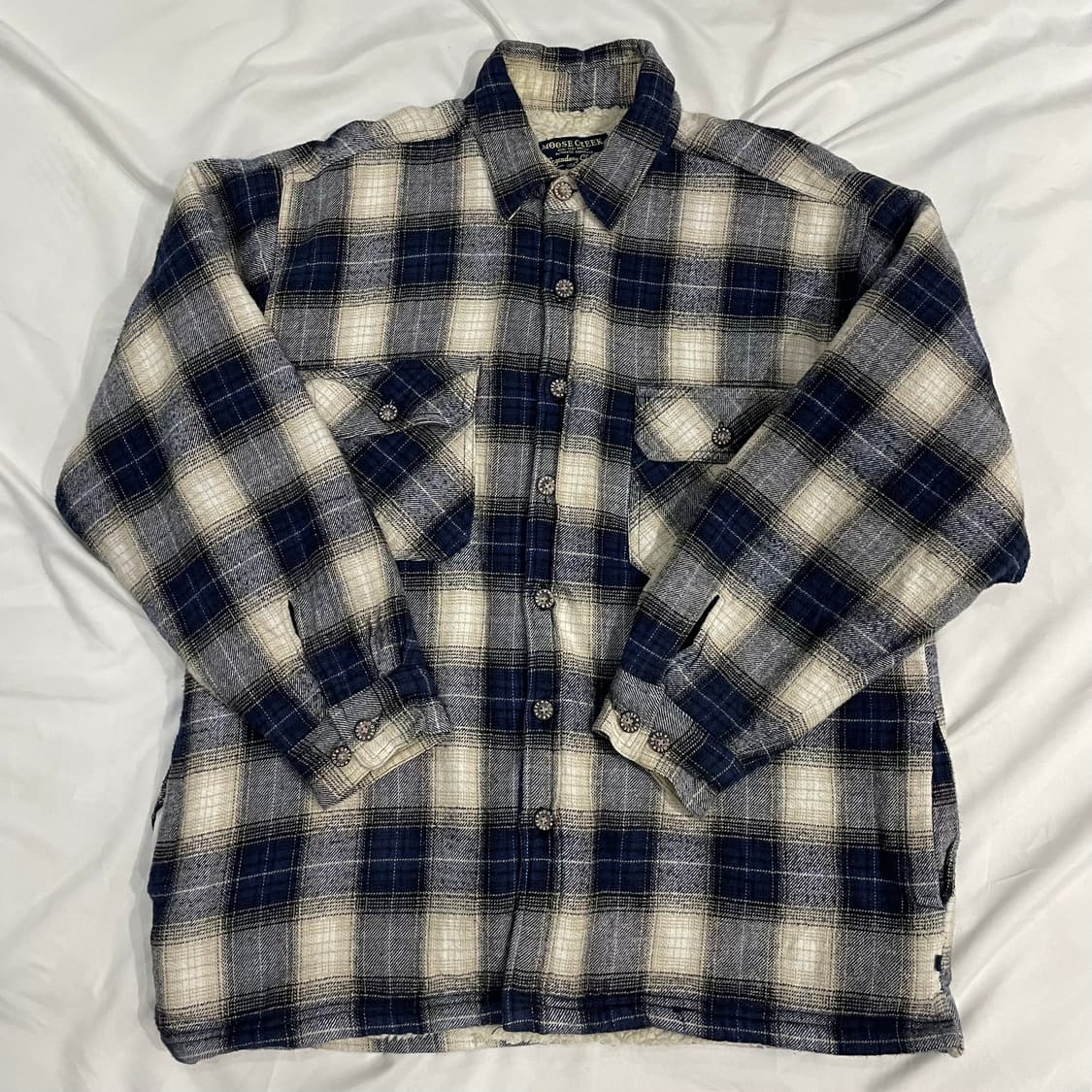 플란넬 양털 셔츠자켓 M 상품이미지1