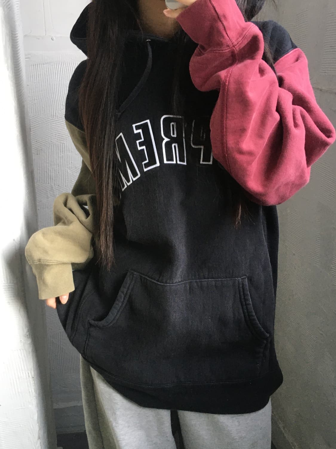 Supreme 슈프림 컬러블록 아치로고 후드티 상품이미지2