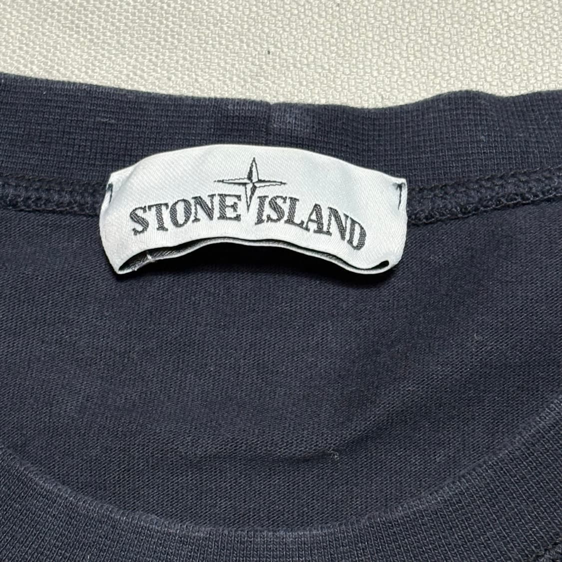 Stone Island 네이비 롱슬리브 티셔츠 상품이미지3