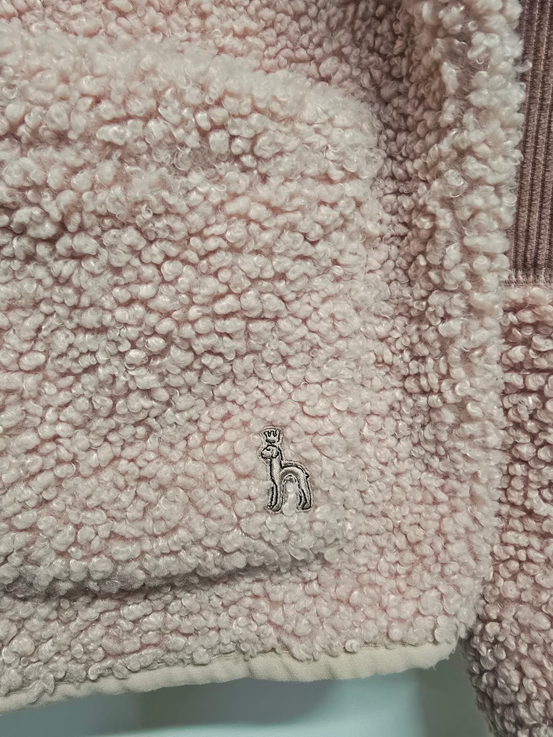 헤지스골프웨어 뽀글이 플리스 자켓 상품이미지3