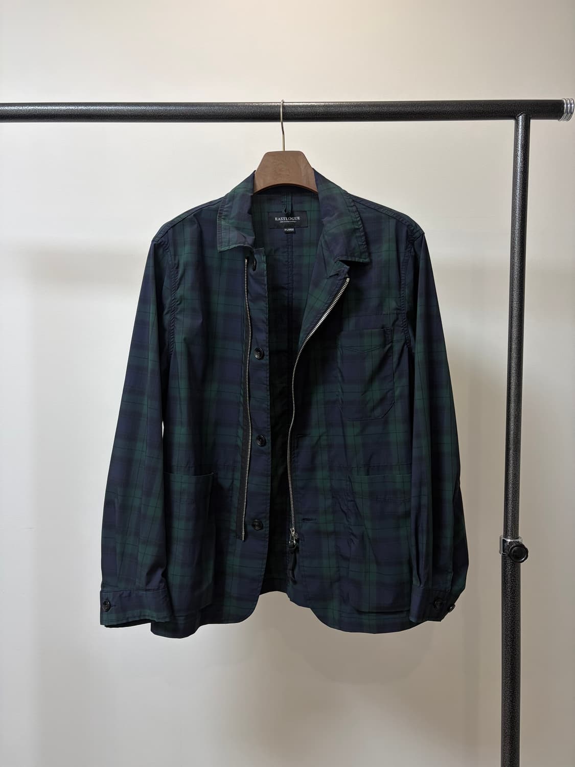 (XL) eastlougue 이스트로그 타탄체크 블랙와치 자켓 상품이미지2