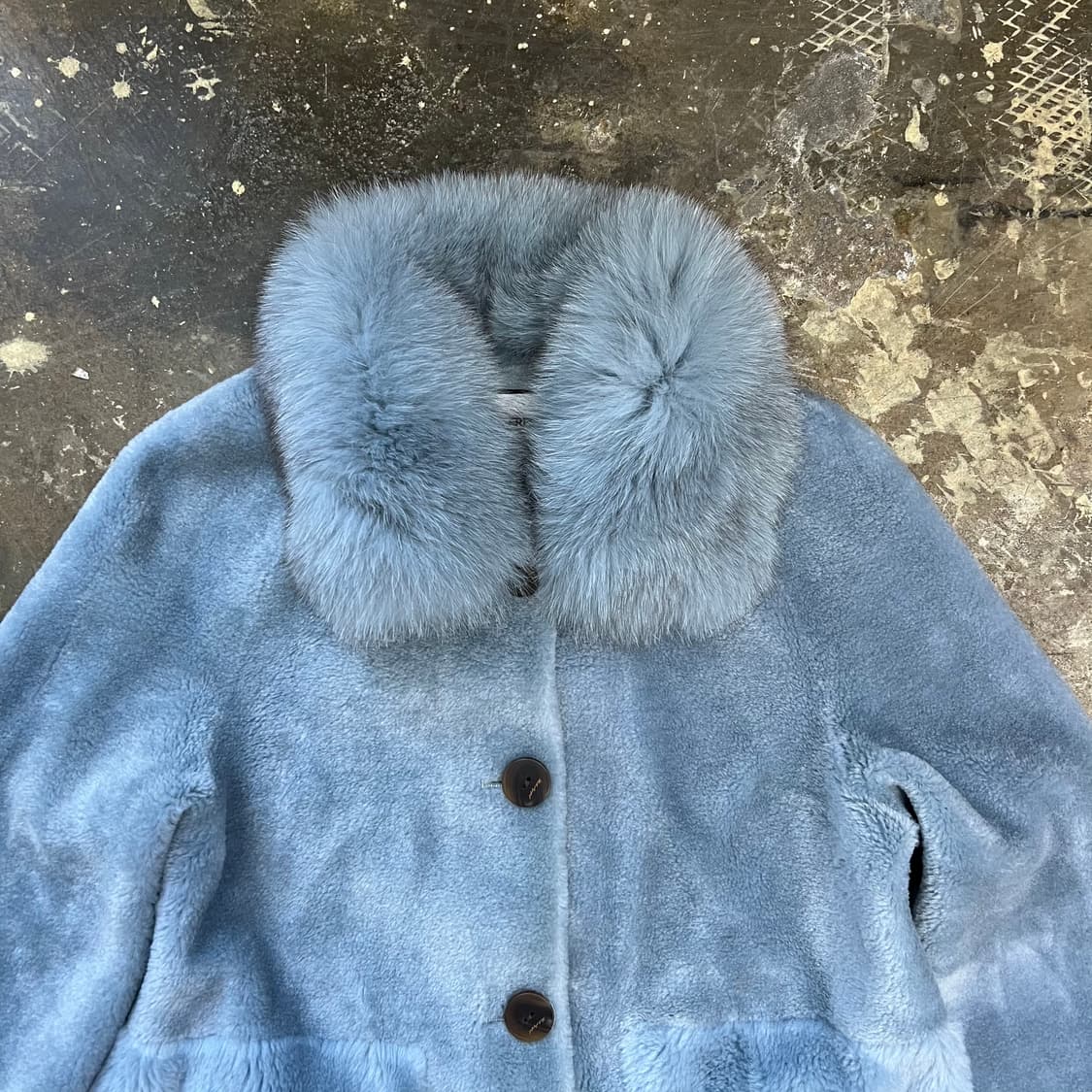 55) 칼라거펠트 사가폭스퍼 양모 코트 상품이미지2