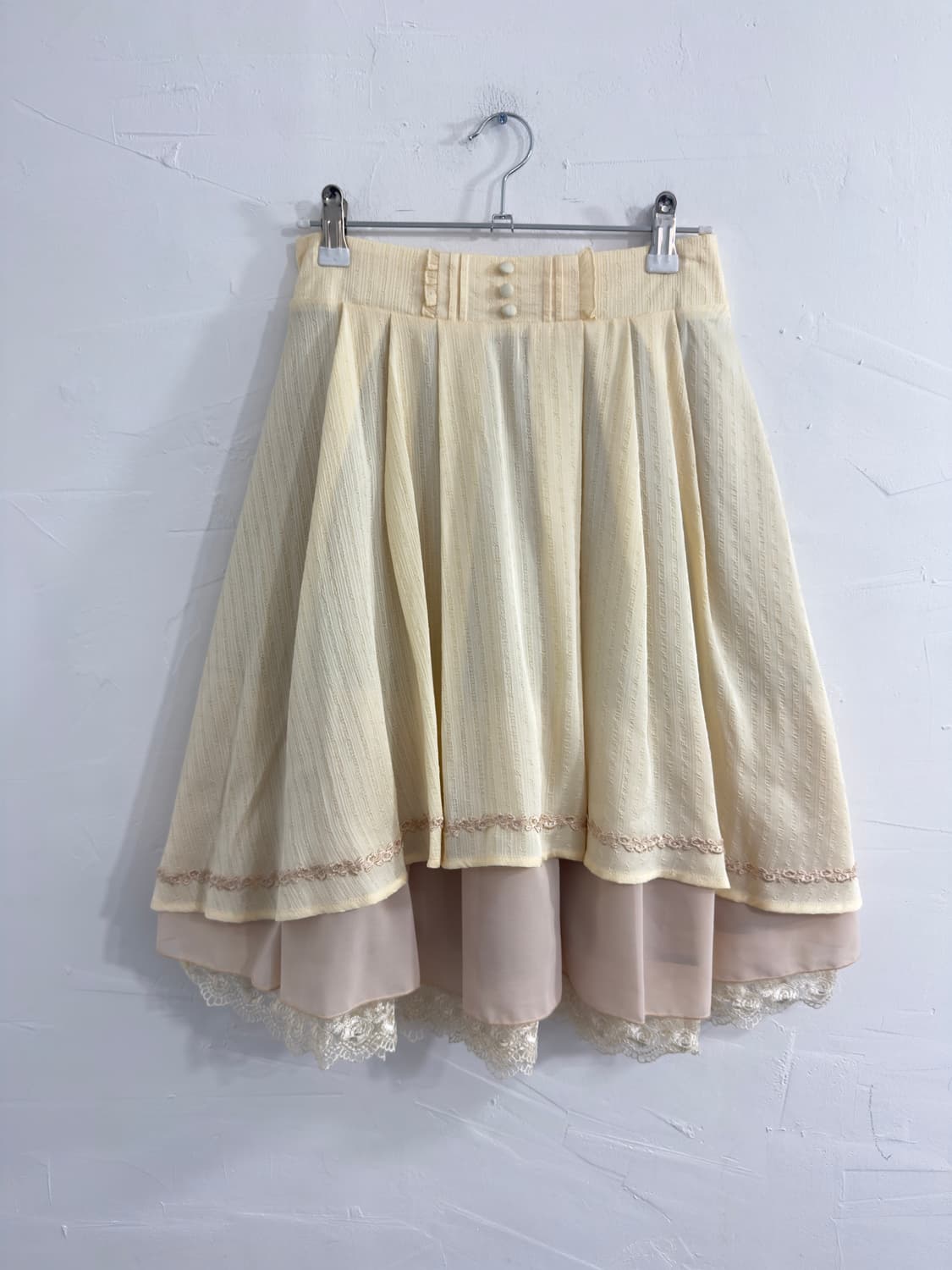 axes femme lace detail skirt 상품이미지4