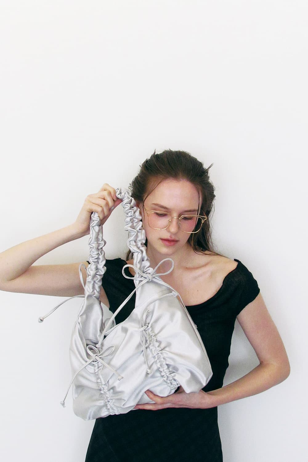 기호 멀티 리본 백 실버 상품이미지2