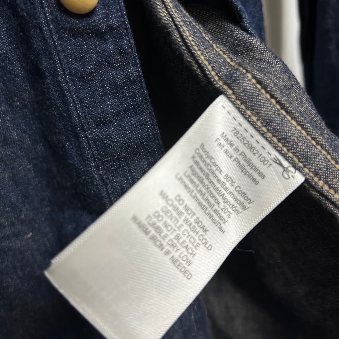 RRL 콘초 데님 웨스턴 셔츠 S 상품이미지6