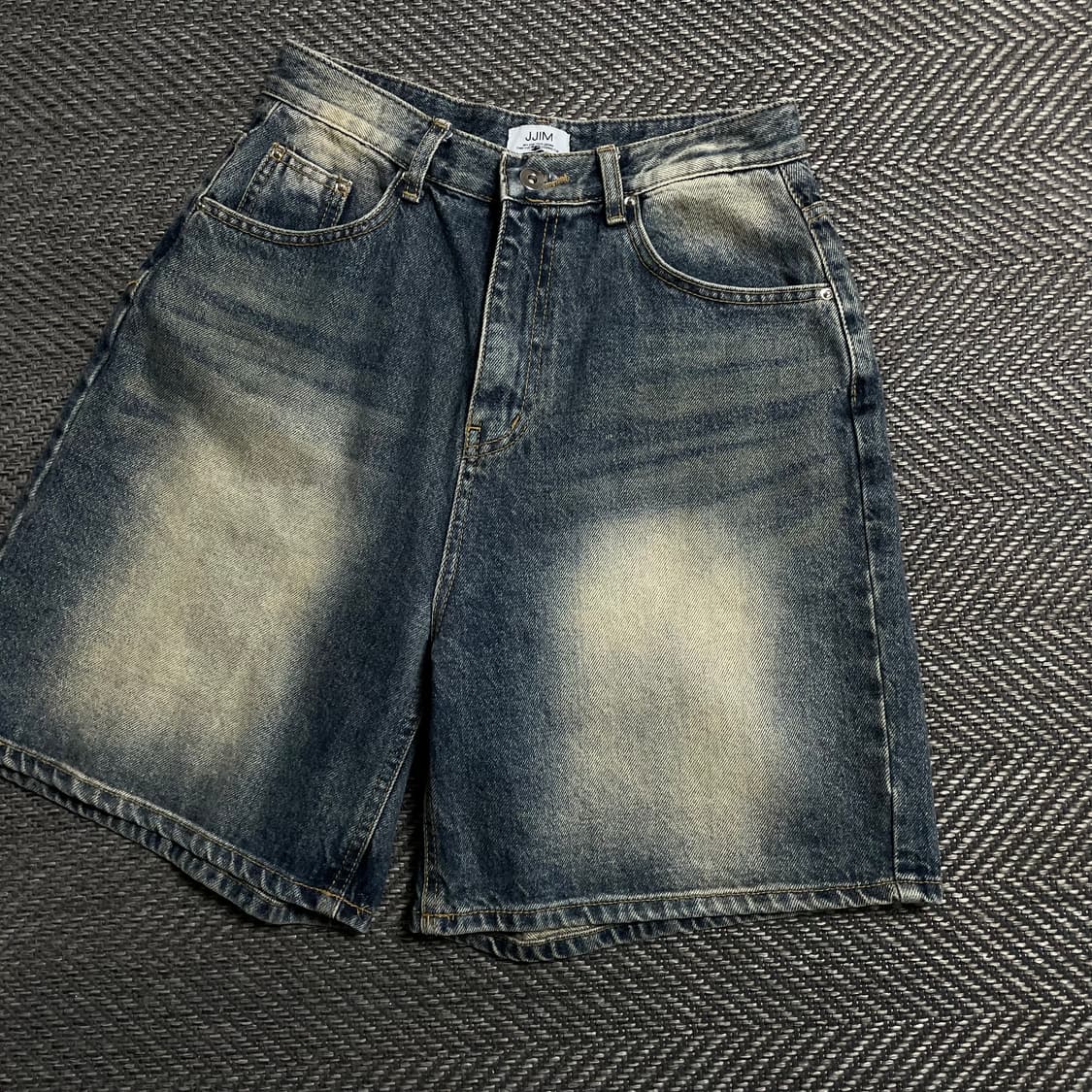 JJIM 빈티지 워싱 데님 버뮤다 팬츠o 5693 상품이미지2