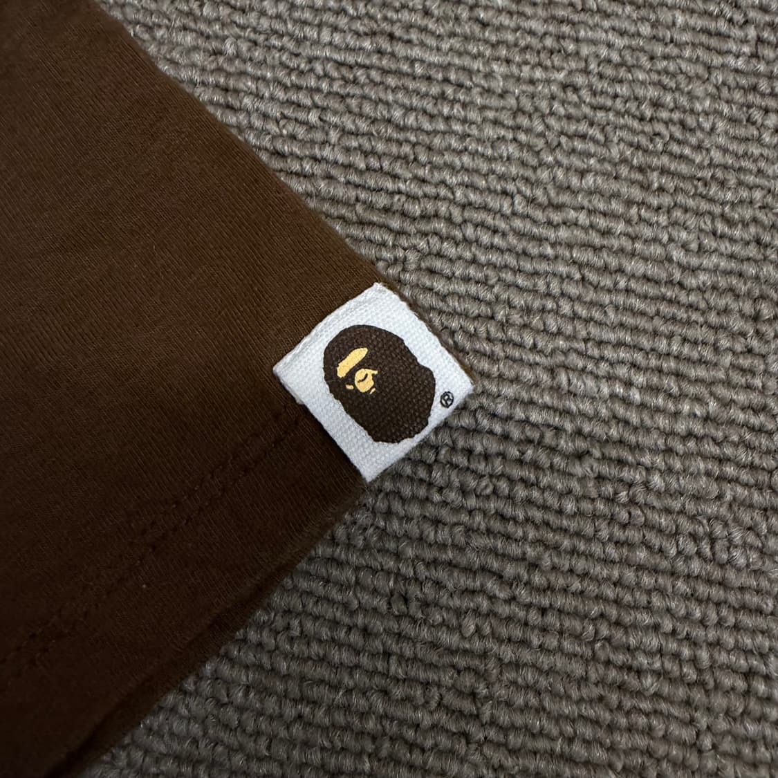 키즈 bape 베이프 베이비 마일로 페이스 바디수트 브라운 70 상품이미지4