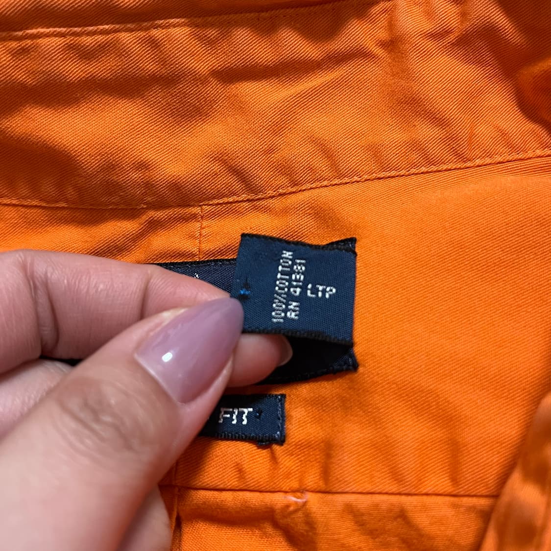 [정품] 폴로 오렌지 / 그린포니 솔리드 셔츠 [ XXL ] 상품이미지6