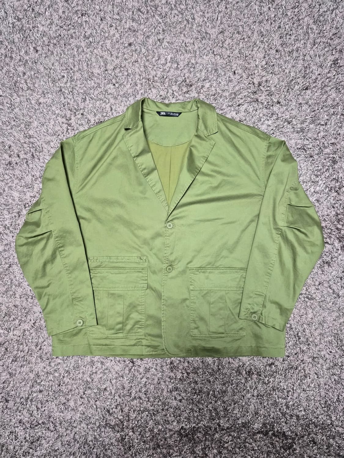 자라 카키 블레이저 블레이져 L 상품이미지1