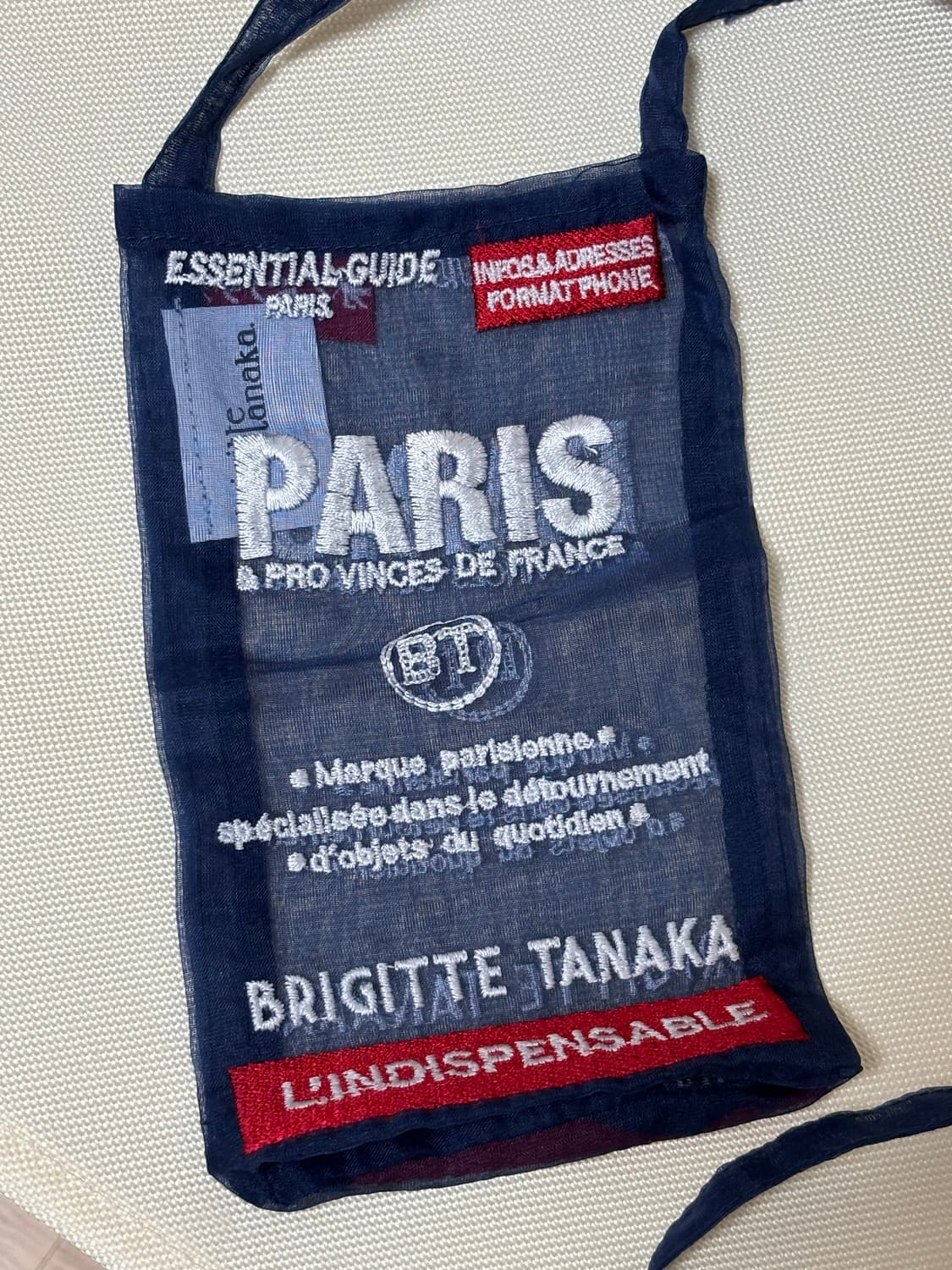 Brigitte Tanaka 브리짓 타나카 PARIS 자수 크로스백 상품이미지3