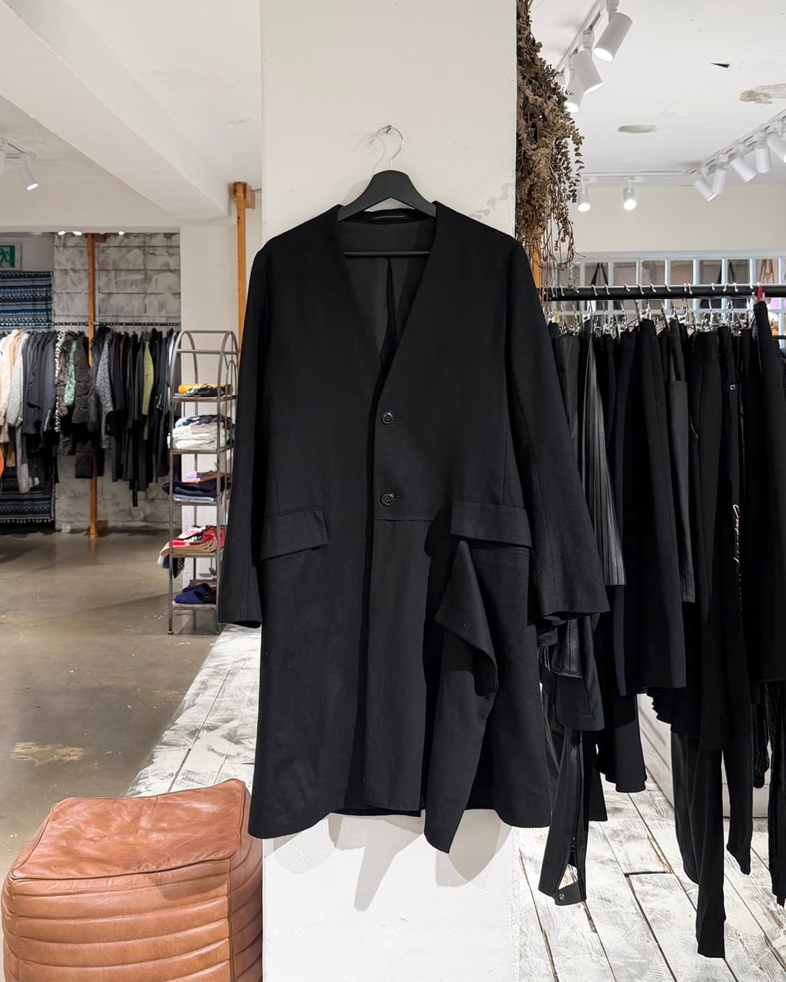 y's 블랙 18aw 컬러리스 언발란스 자켓 상품이미지1