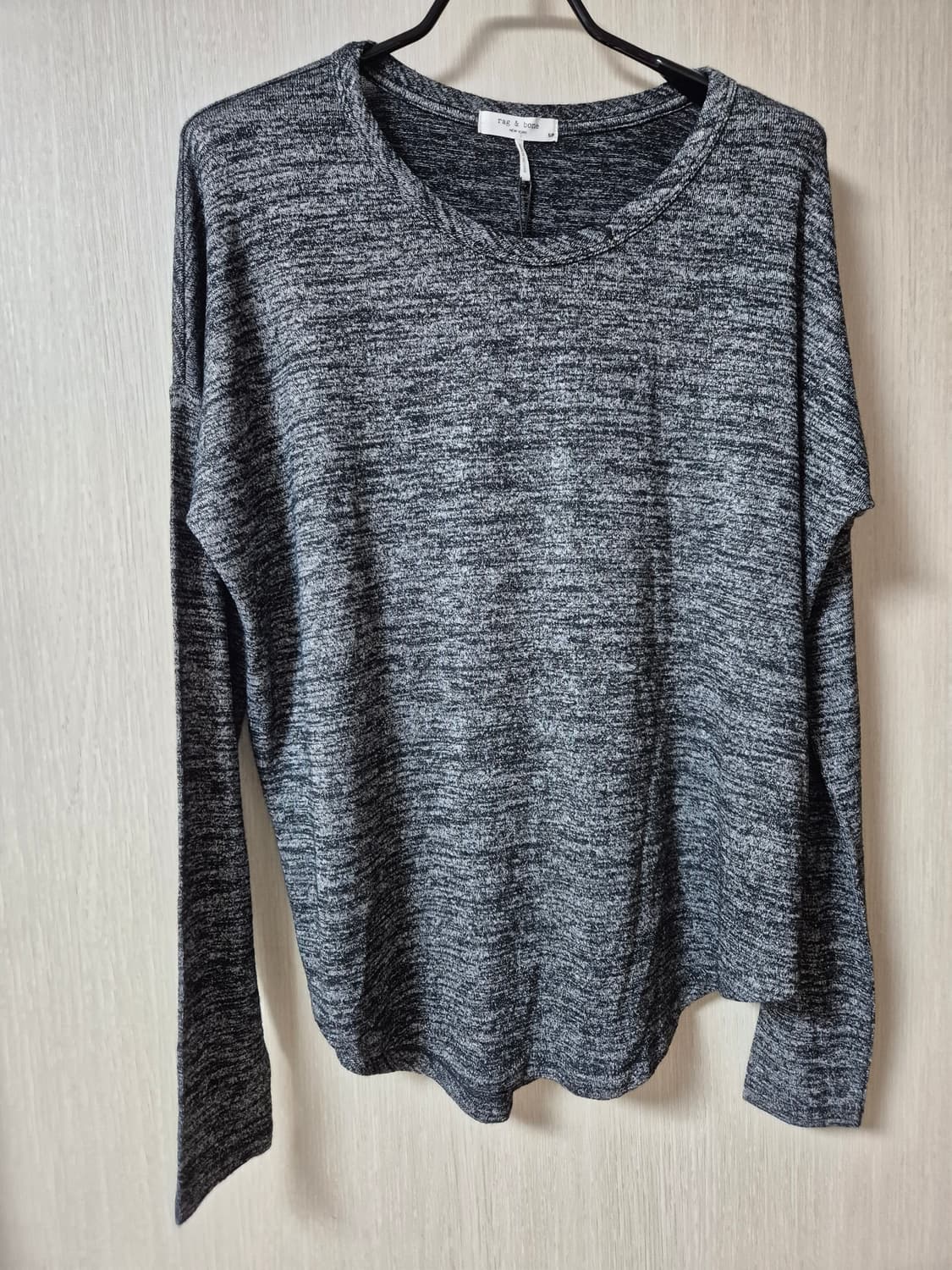 (새제품급) 랙앤본 여성 긴팔 티셔츠  레이온 라운드티 S 상품이미지1