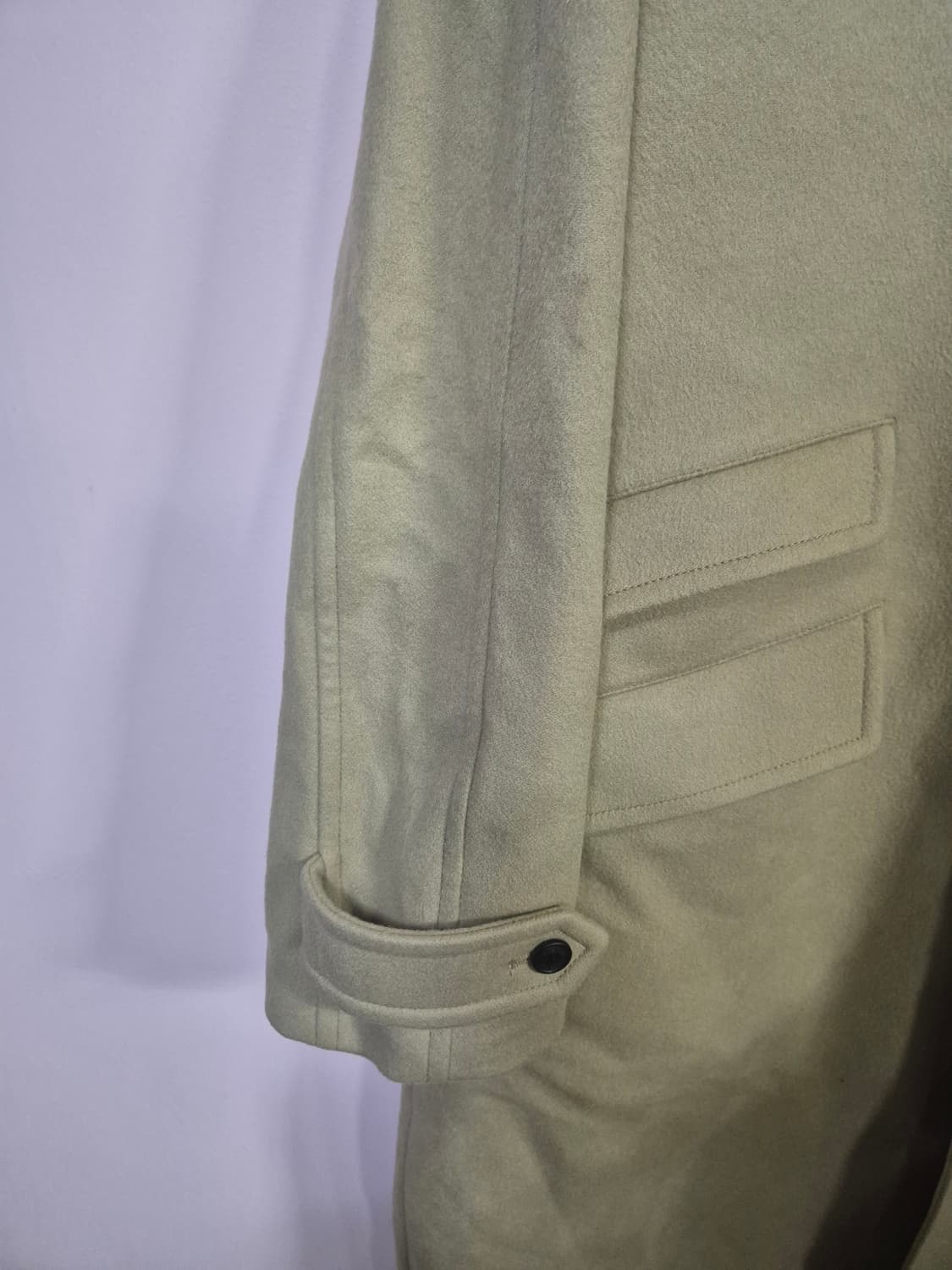 BESLOW 에스옴 베이지 롱 코트 상품이미지4