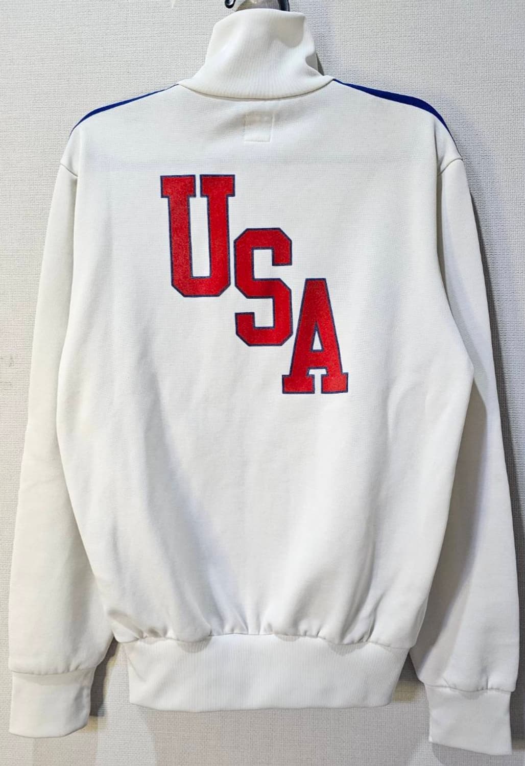 아디다스 미국 USA 화이트 트랙탑 져지집업 85~90/XS~S 상품이미지4