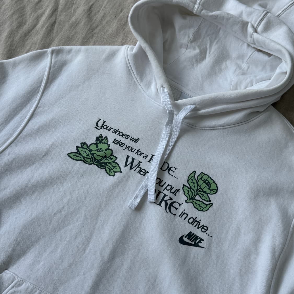 나이키 해외판 NSW 오픈컨셉 화이트 후드 L 상품이미지2